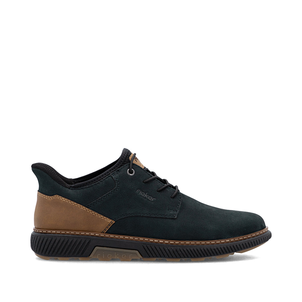 Blue Elasticated Shoes for Men | Rieker B3357-15