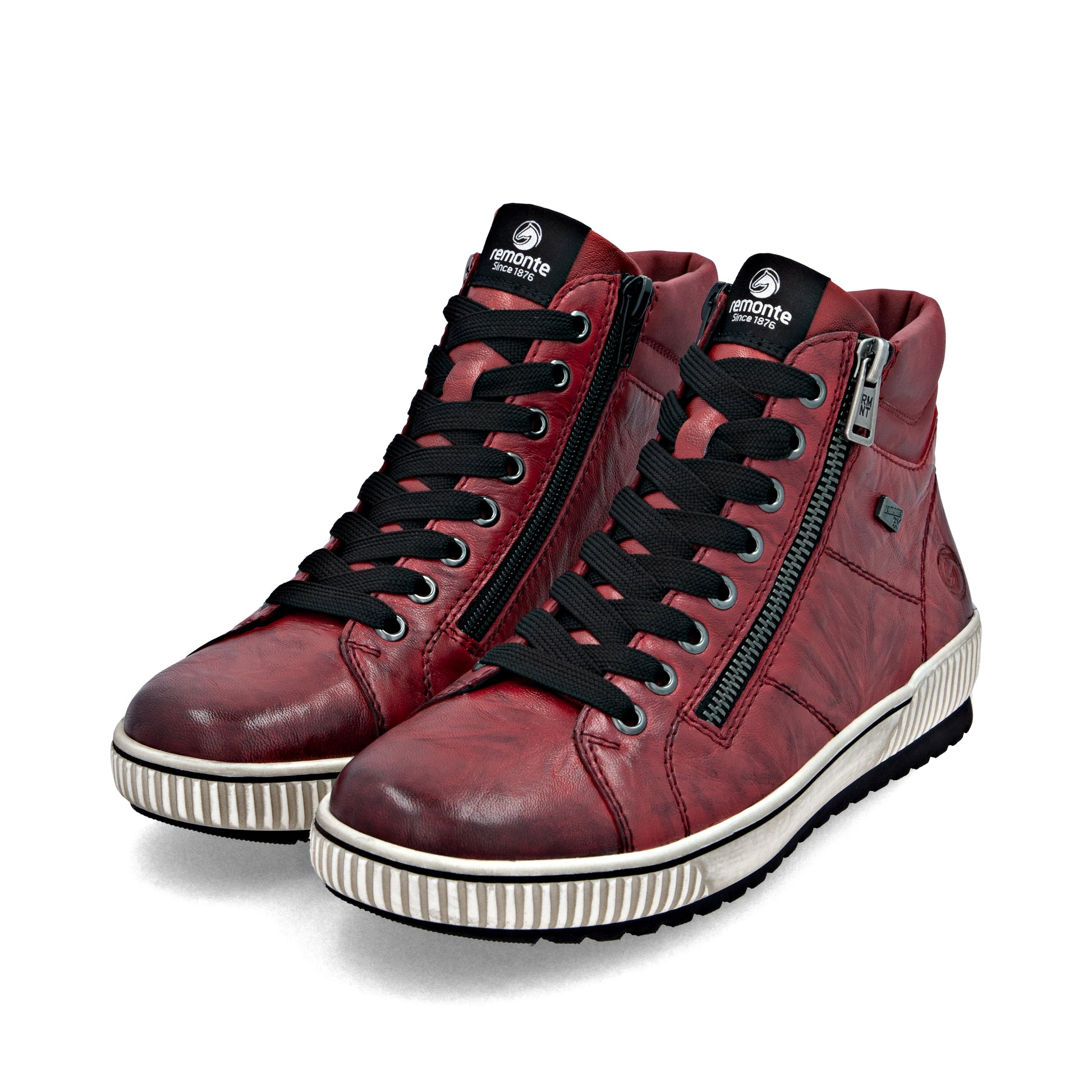 Red Zip Boots for Women | Remonte D0772-36