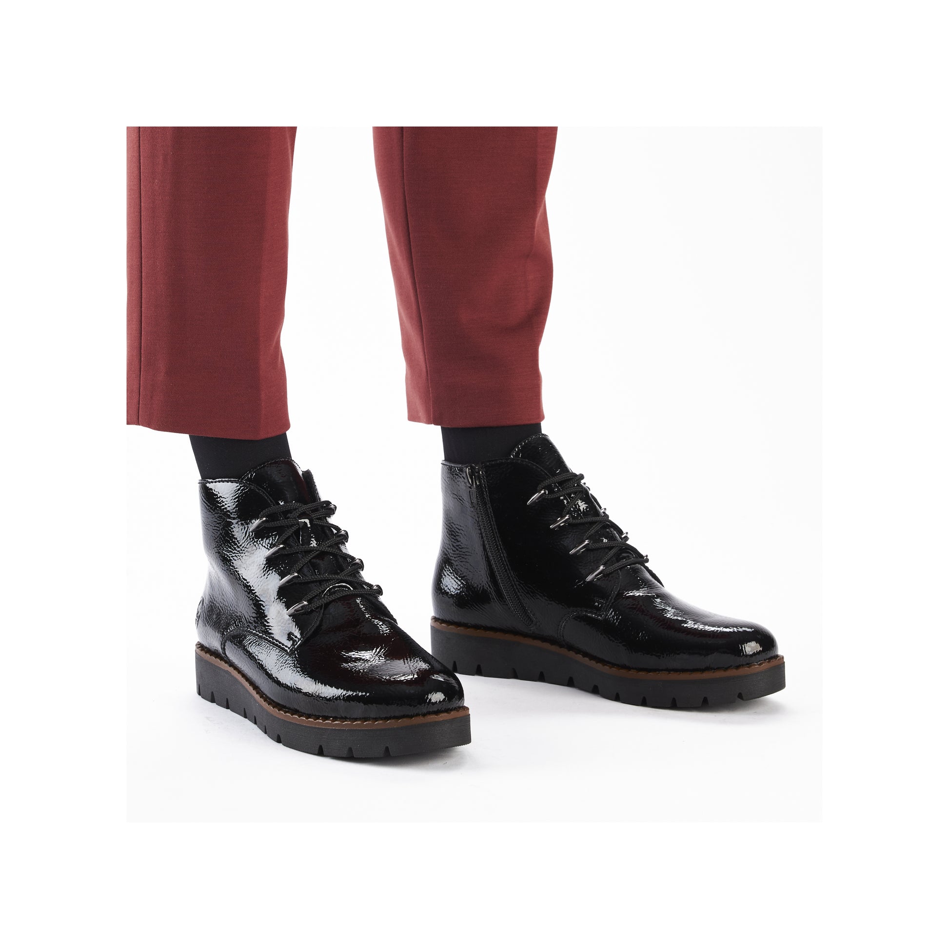 Black Zip Boots for Women | Rieker 44902-00