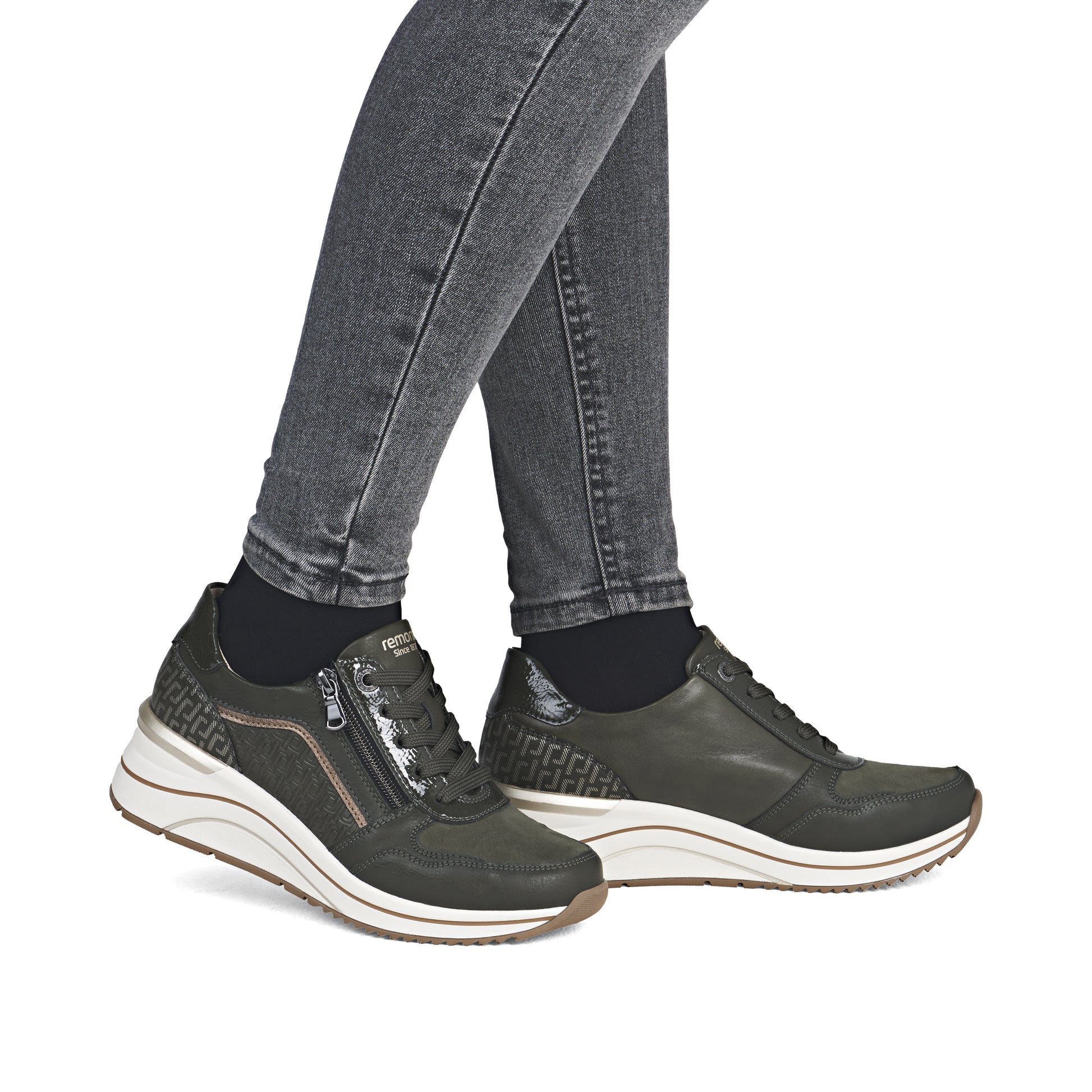 Green Zip Shoes for Women | Remonte D0T16-54