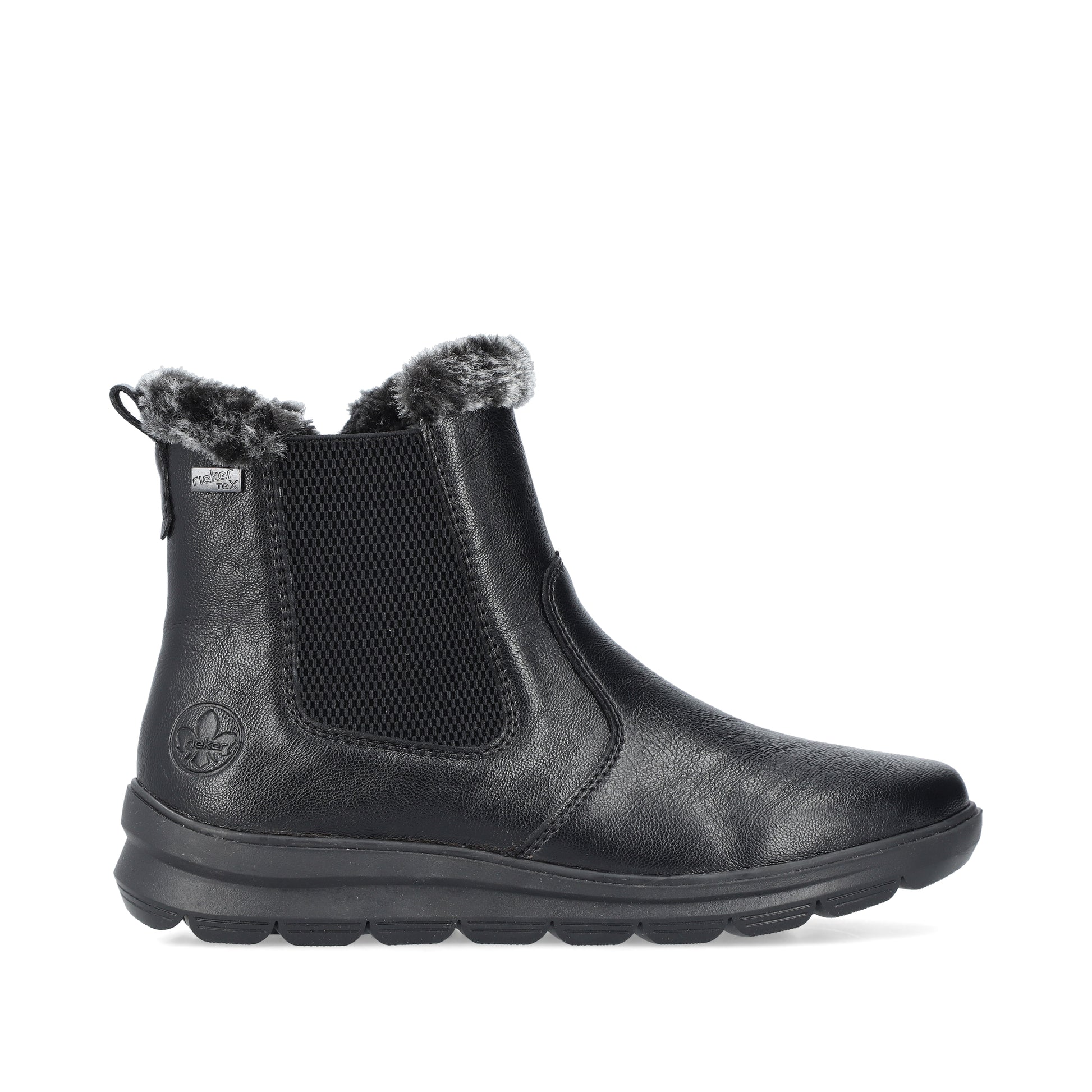 Black Zip Boots for Women | Rieker Z0061-00