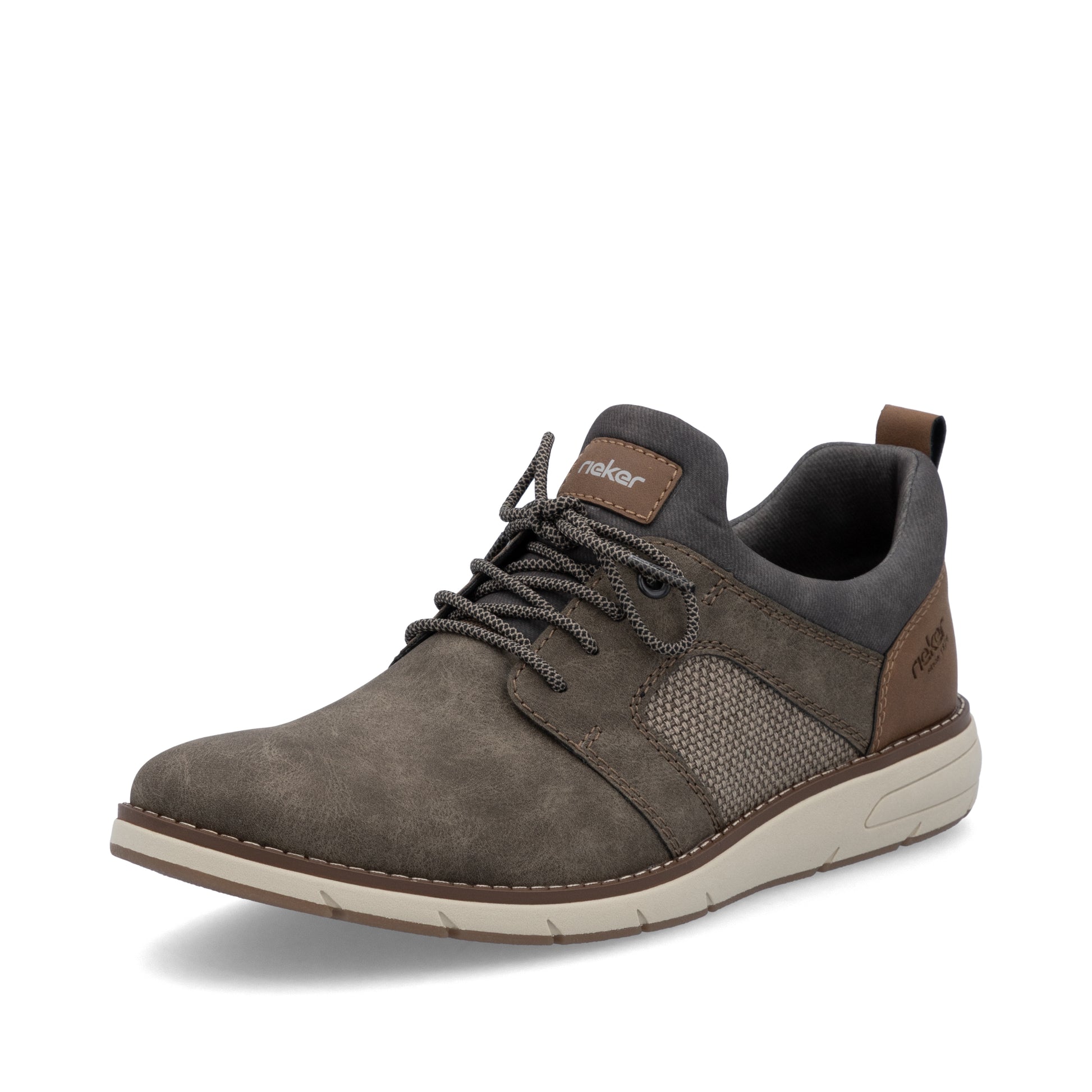 Brown Elasticated Shoes for Men | Rieker 11351-25