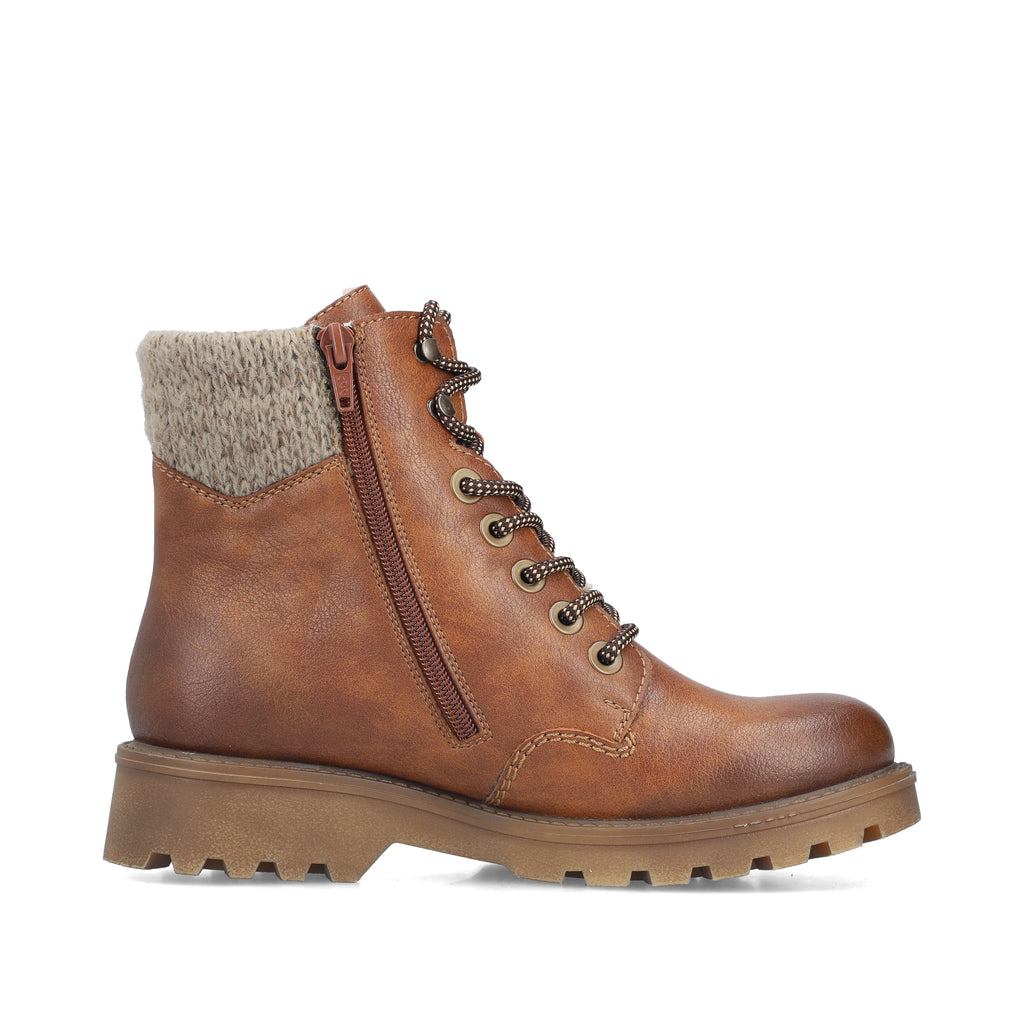 Brown Zip Boots for Women | Rieker 73220-24