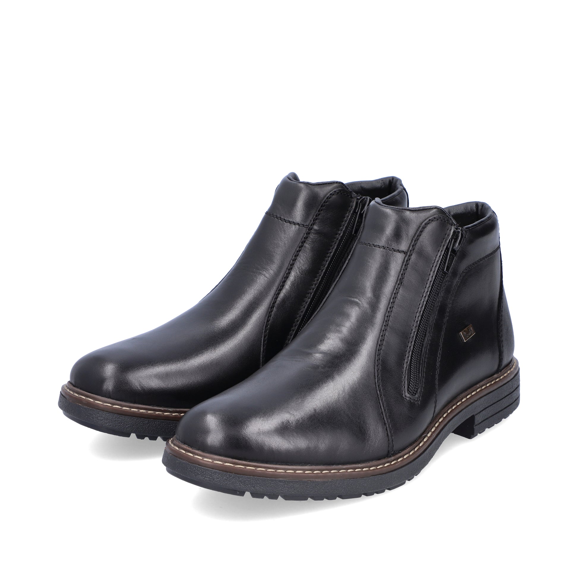Black Zip Boots for Men | Rieker 33160-00