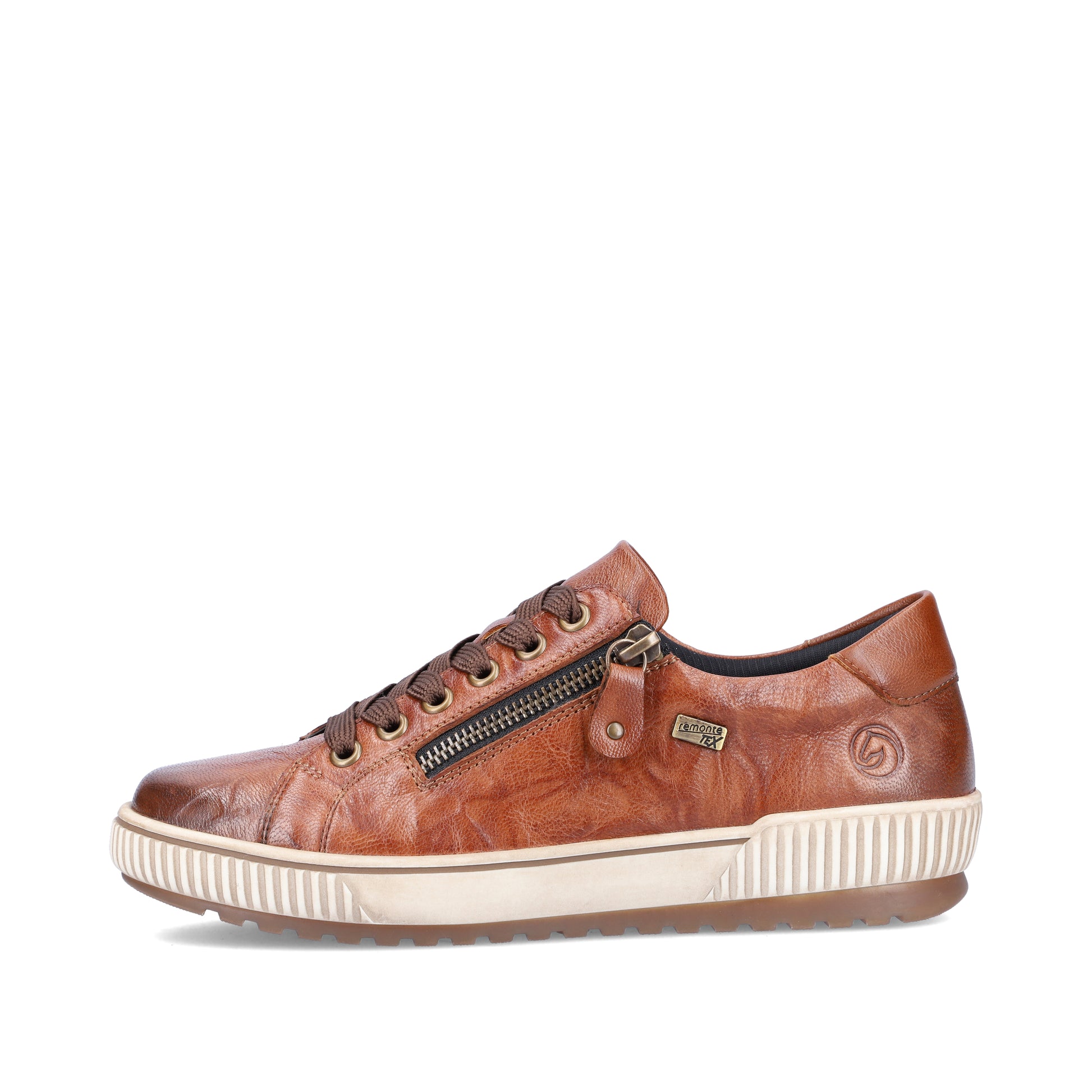 Brown Zip Shoes for Women | Remonte D0700-22