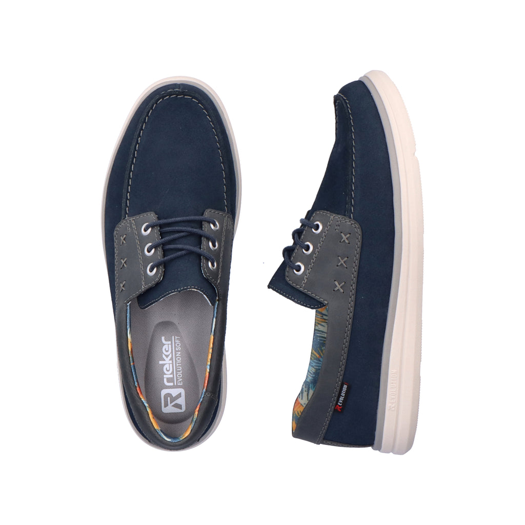 Blue Lace-Up Shoes for Men | Rieker Sport U0601-14