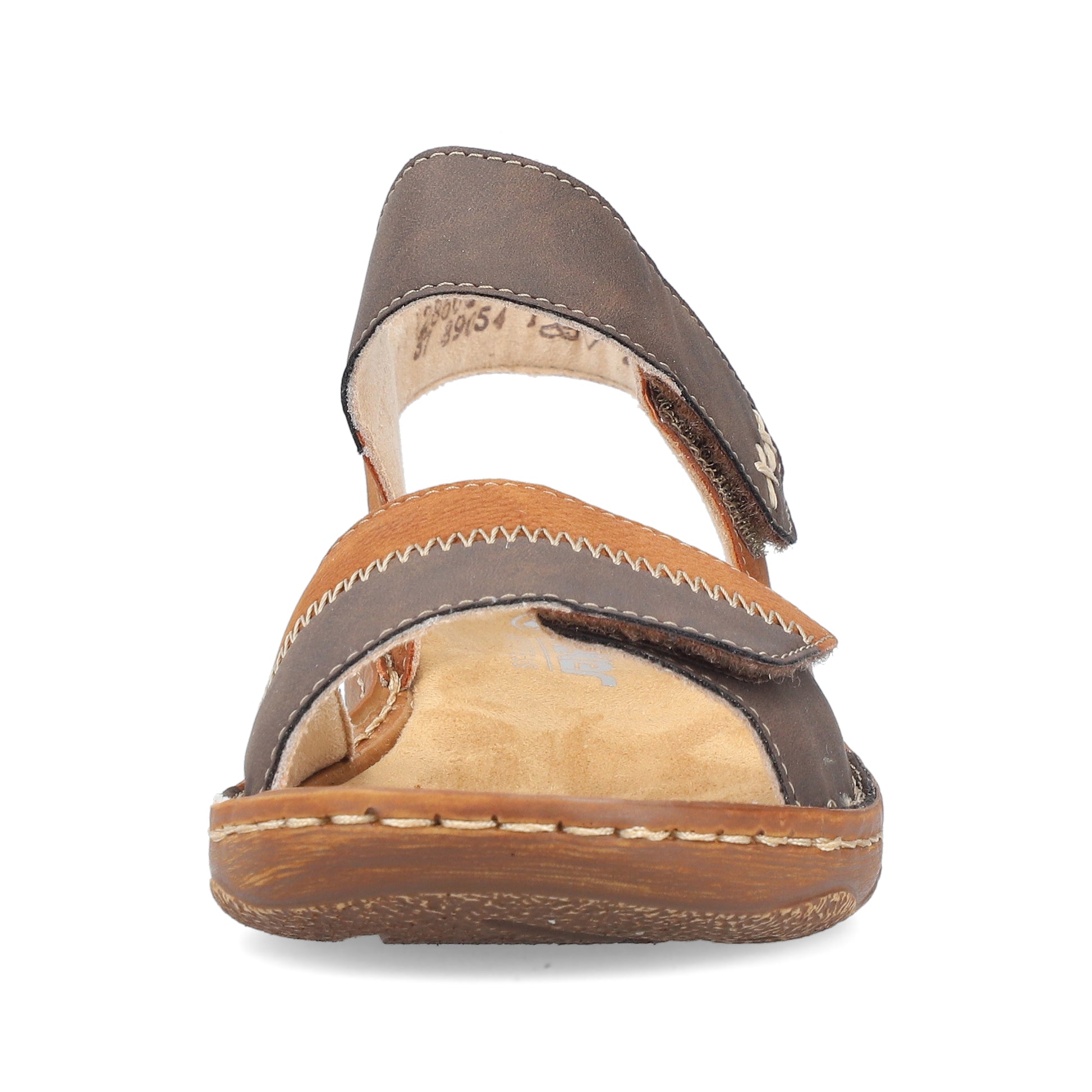 Brown Hook & Loop Sandals for Women | Rieker V2860-24
