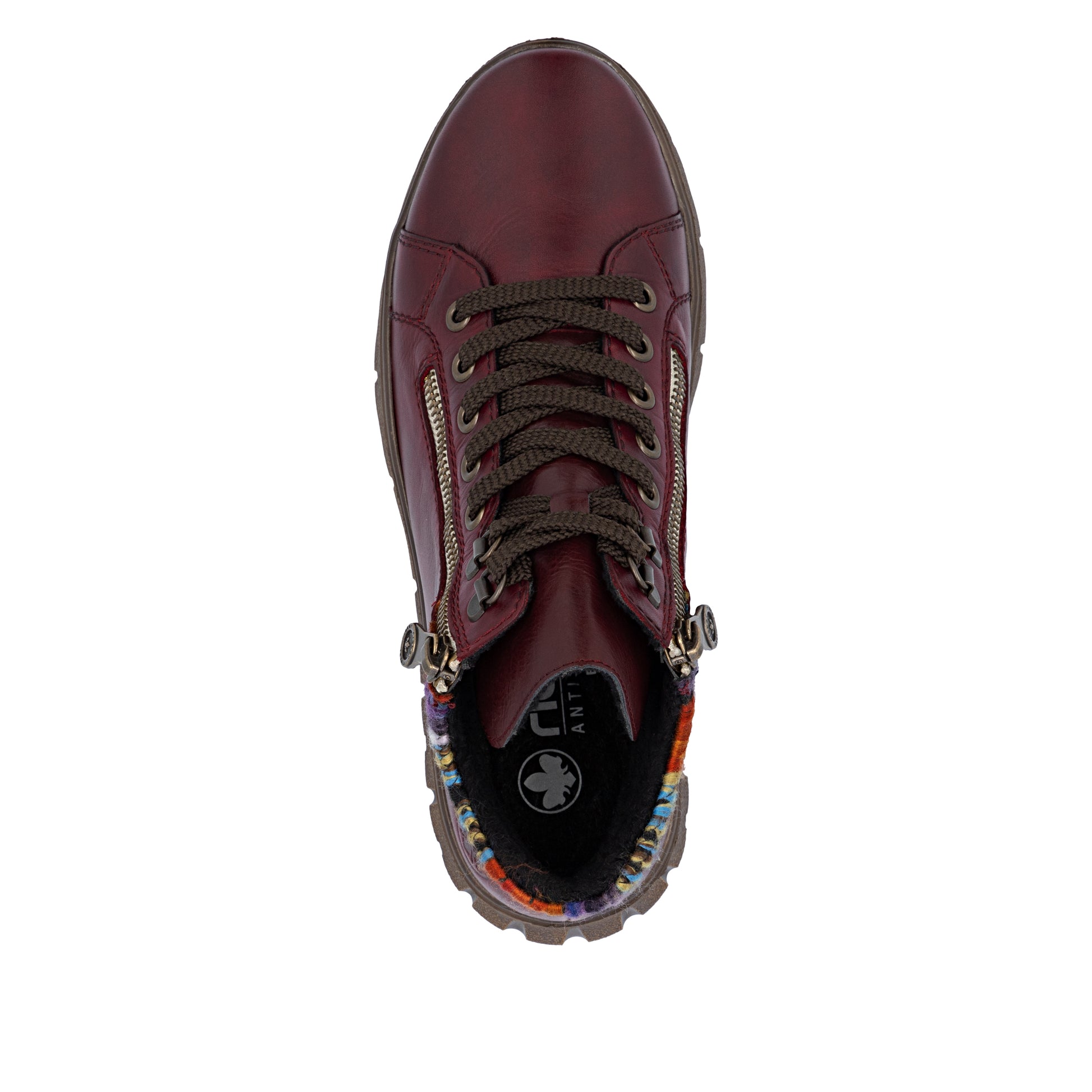 Red Zip Boots for Women | Rieker N1305-35