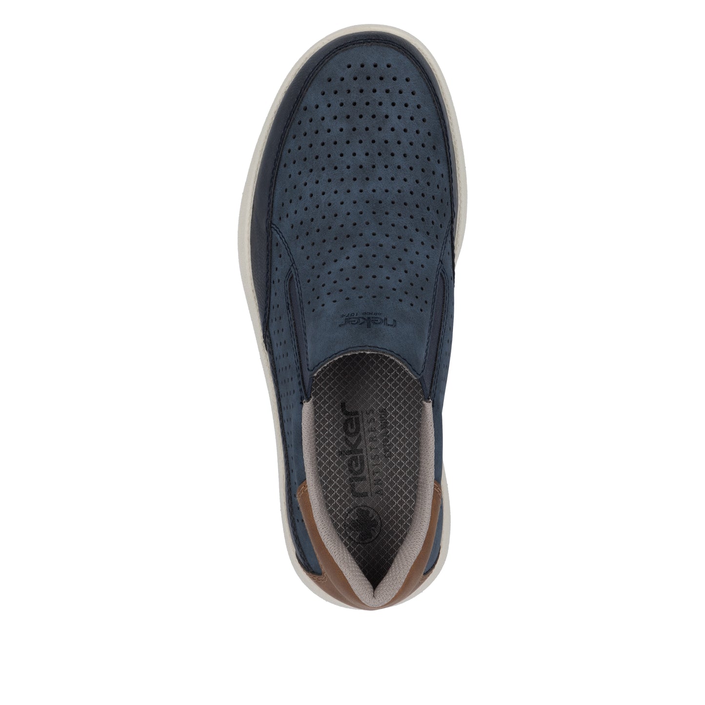 Rieker Men's Casual Slip-on Shoe - Blue | 16952-14