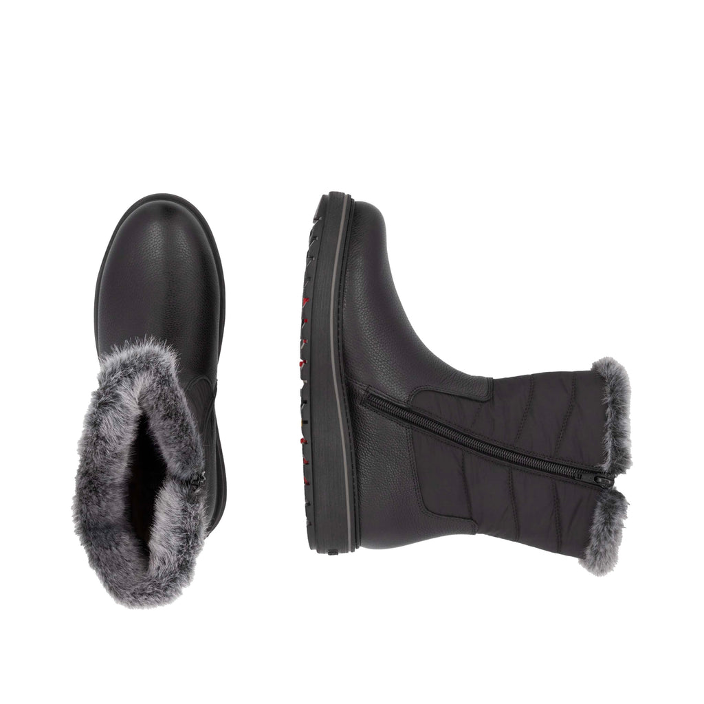 Black Zip Boots for Women | Remonte D0U79-03
