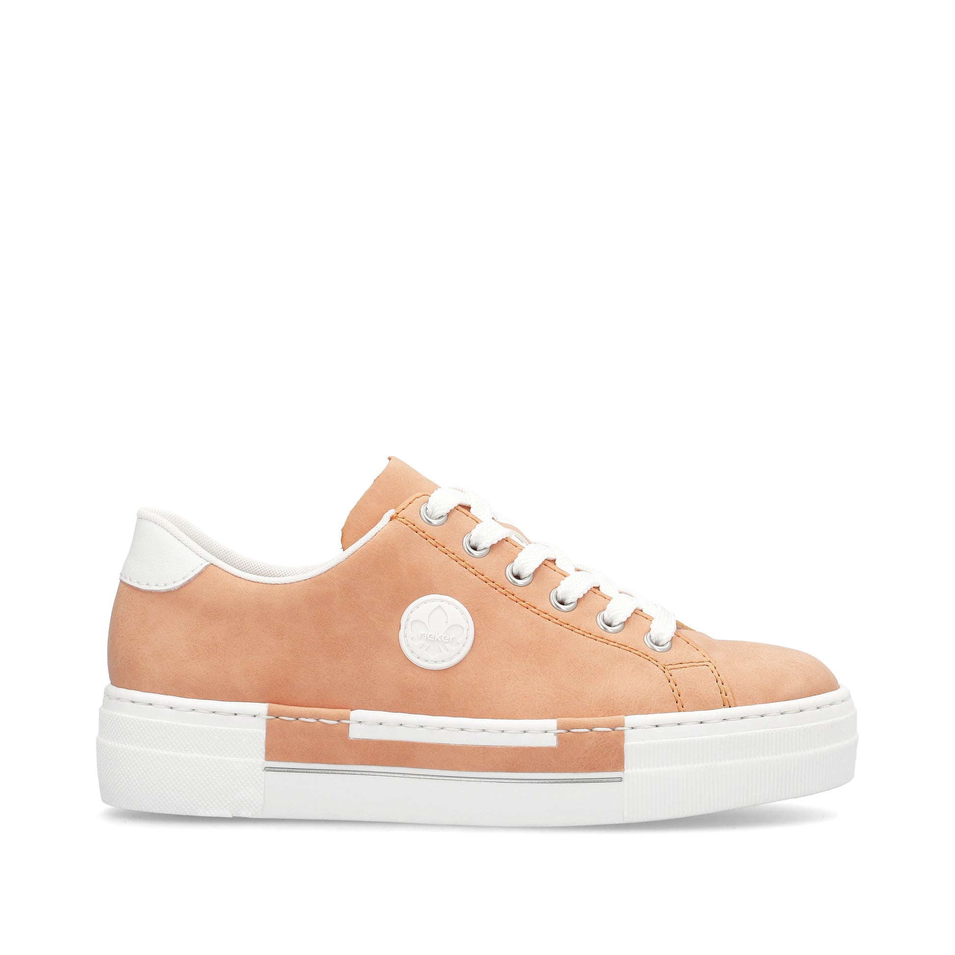 Orange Lace-Up Shoes for Women | Rieker N49W1-38