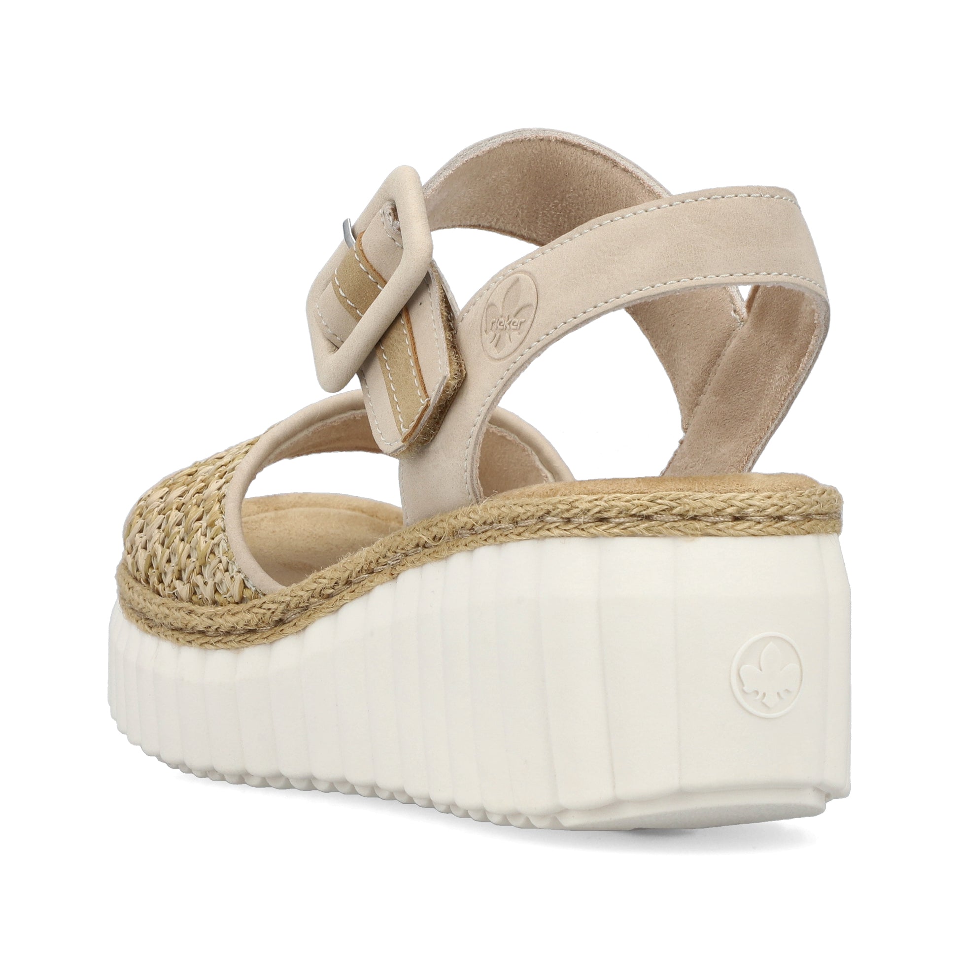 Beige Hook & Loop Sandals for Women | Rieker 69176-62