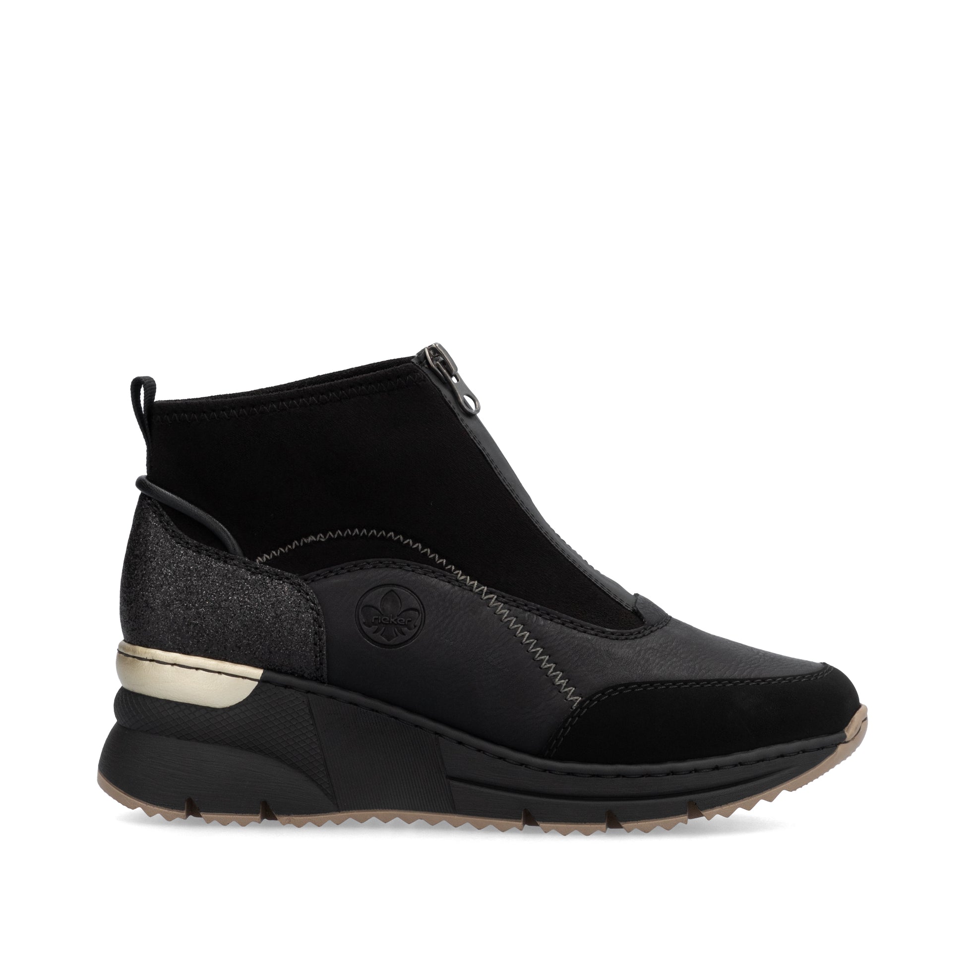 Black Zip Boots for Women | Rieker N6361-00