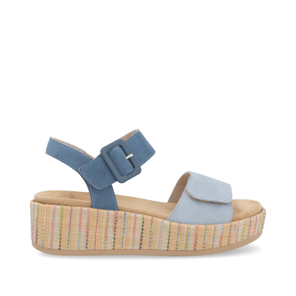 Blue Hook & Loop Sandals for Women | Remonte D1N54-12