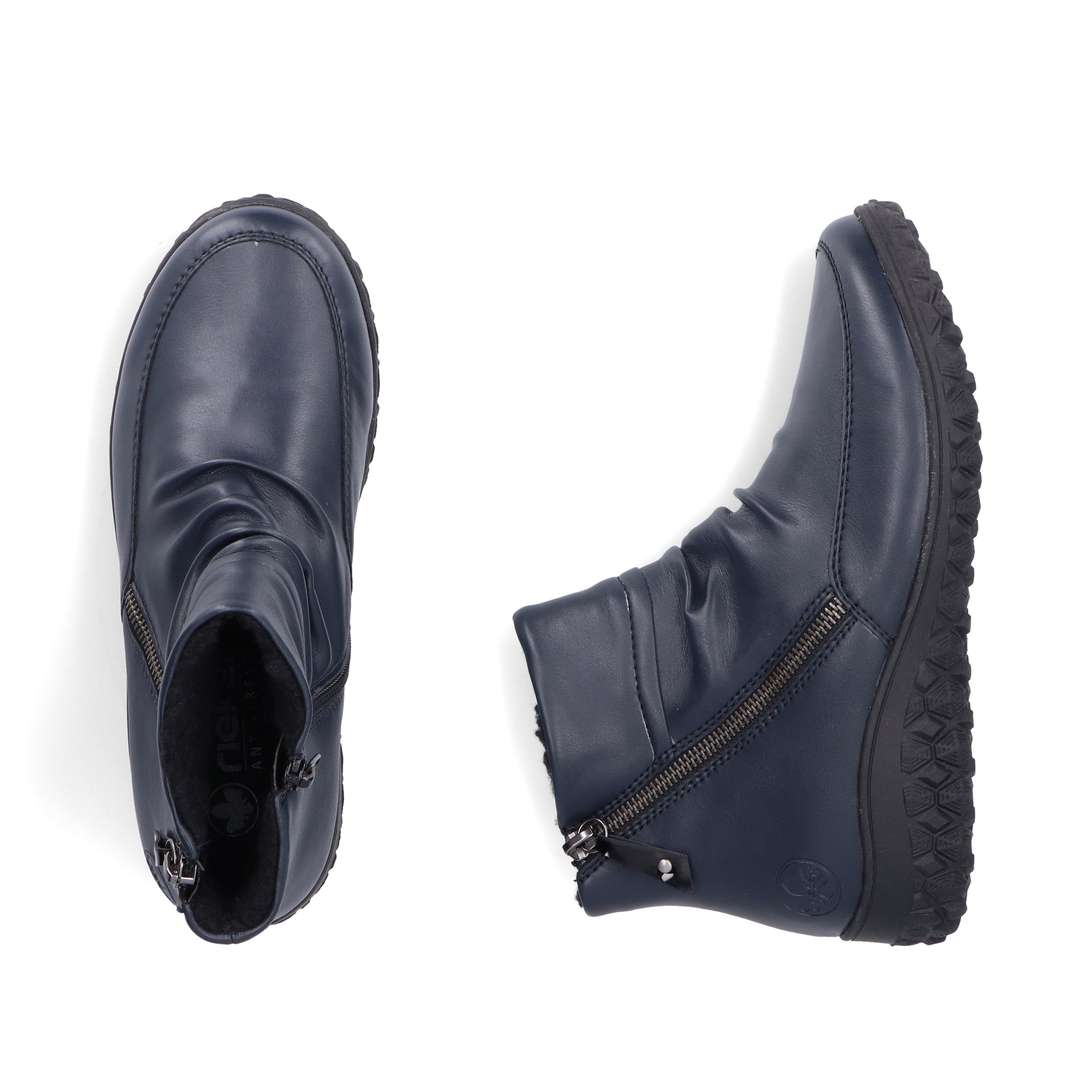 Blue Zip Boots for Women | Rieker 59585-14