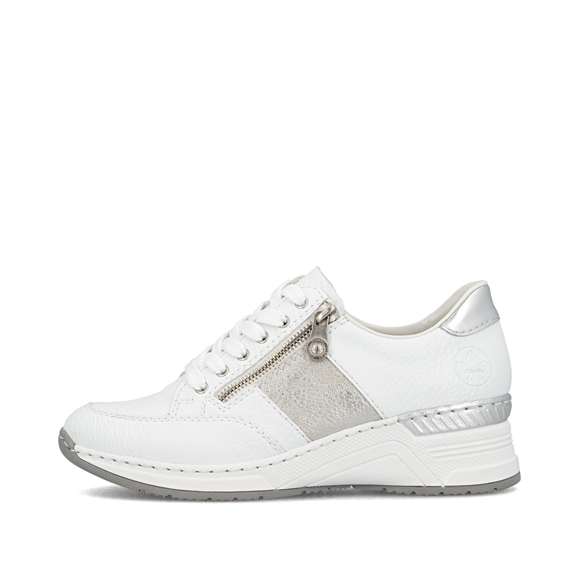 White Zip Shoes for Women | Rieker N4322-80