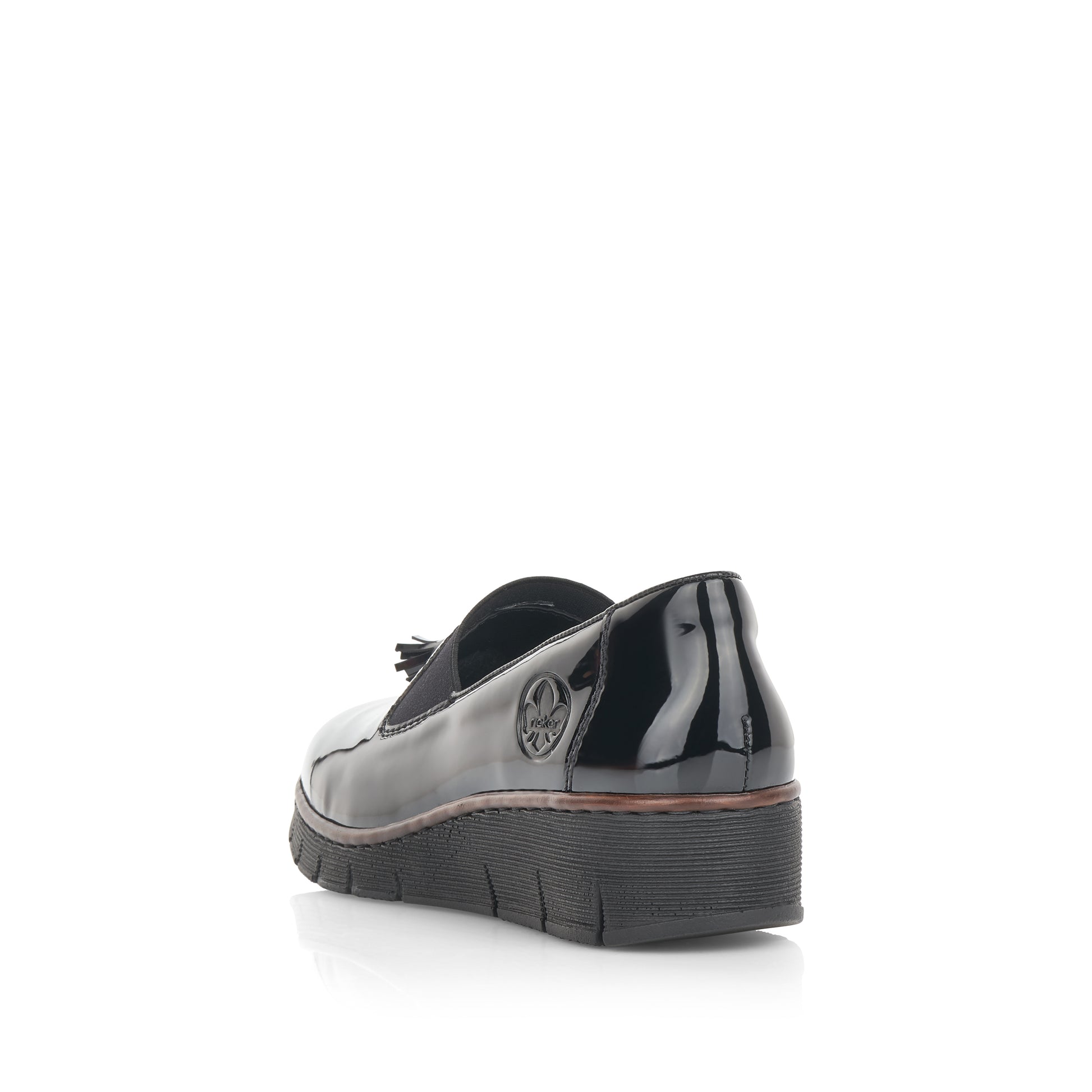 Black Elasticated Shoes for Women | Rieker 53751-00