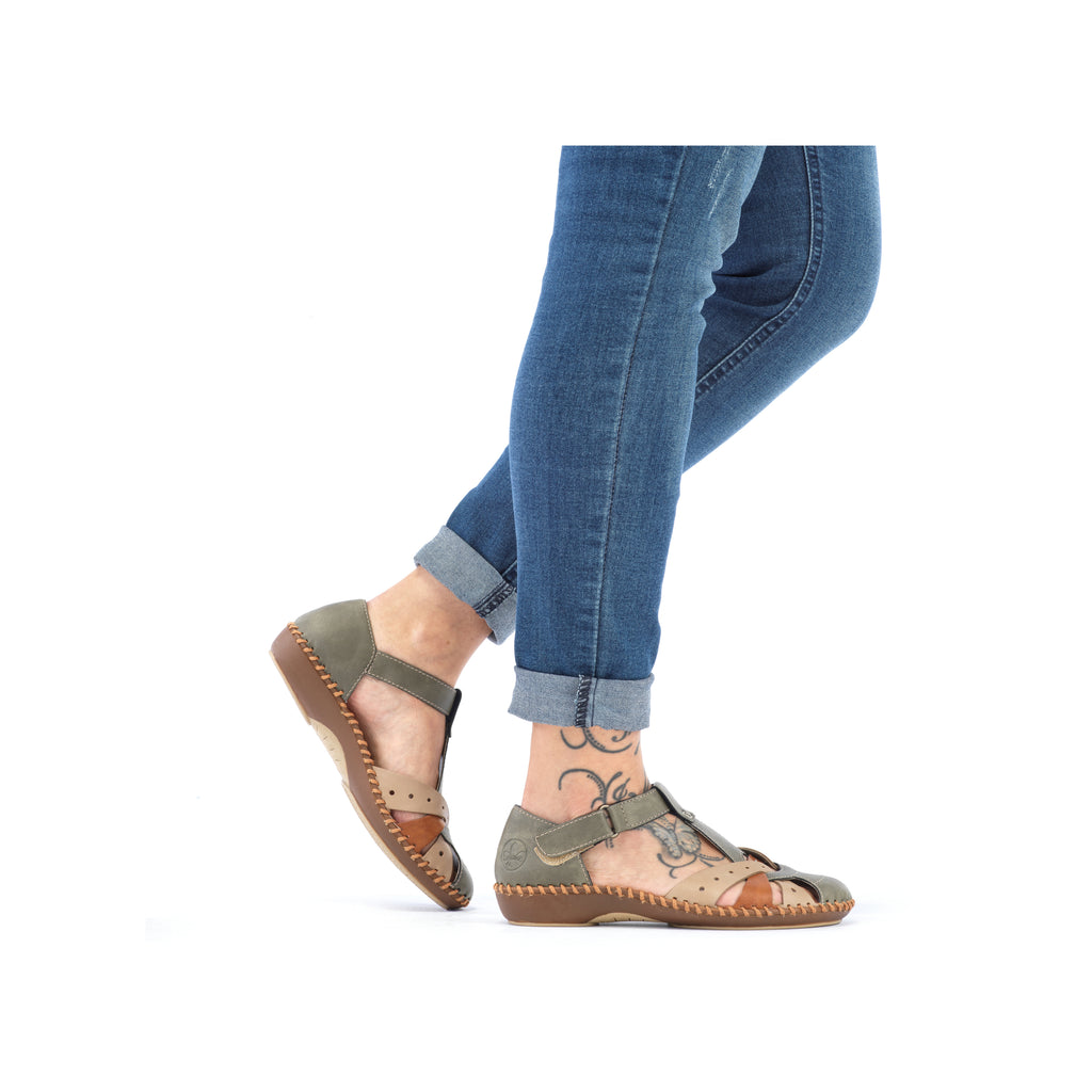 Green Hook & Loop Shoes for Women | Rieker M1655-54