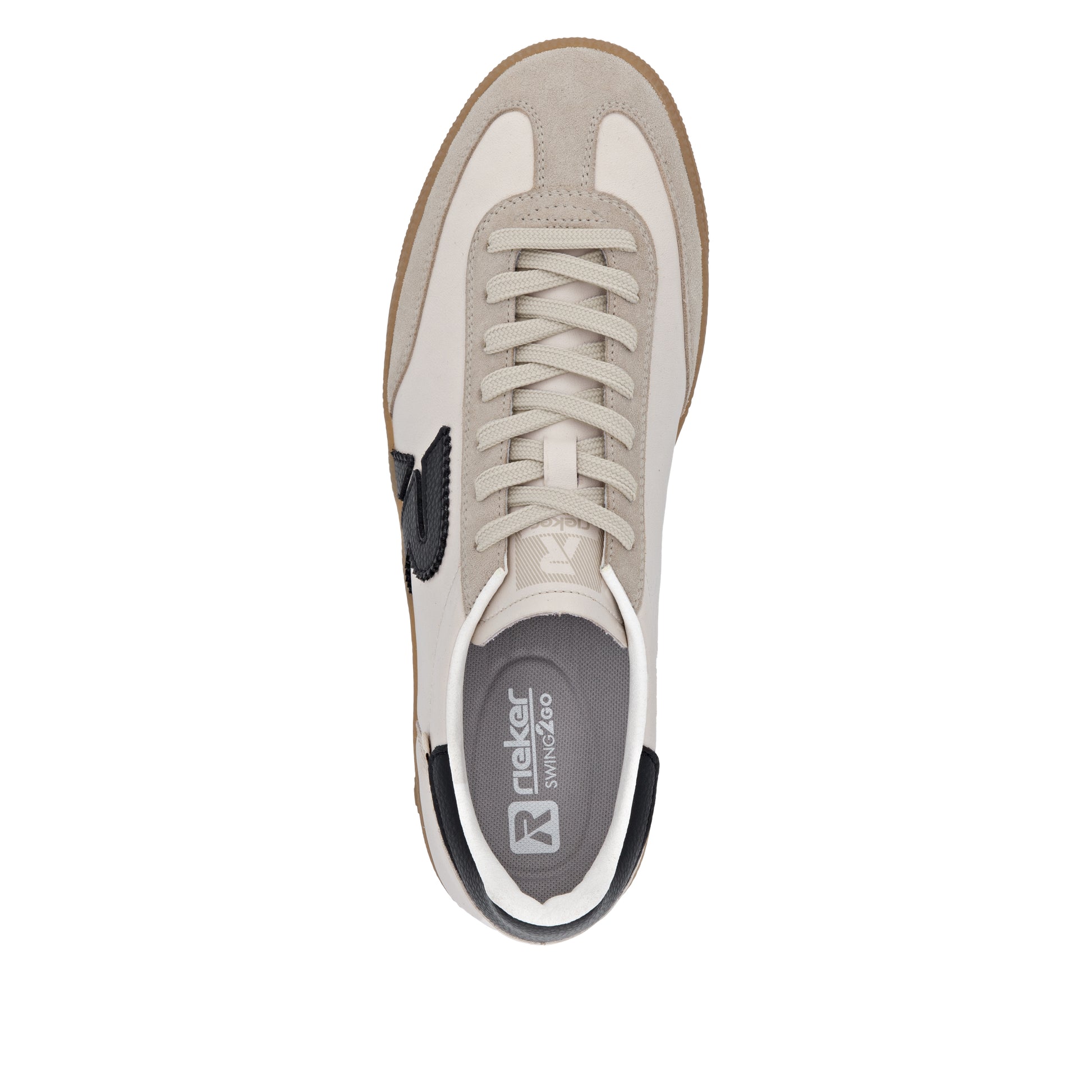 Beige Elasticated Shoes for Men | Rieker U2200-60
