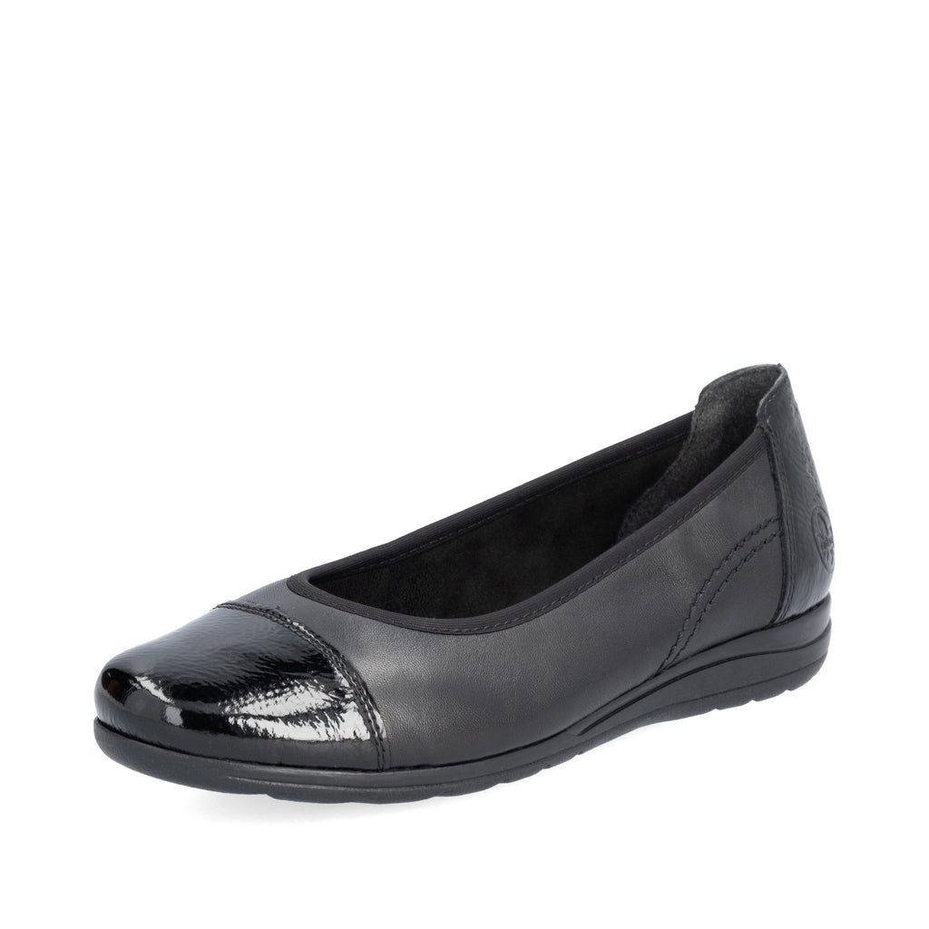 Black Slip-On Shoes for Women | Rieker L9351-00
