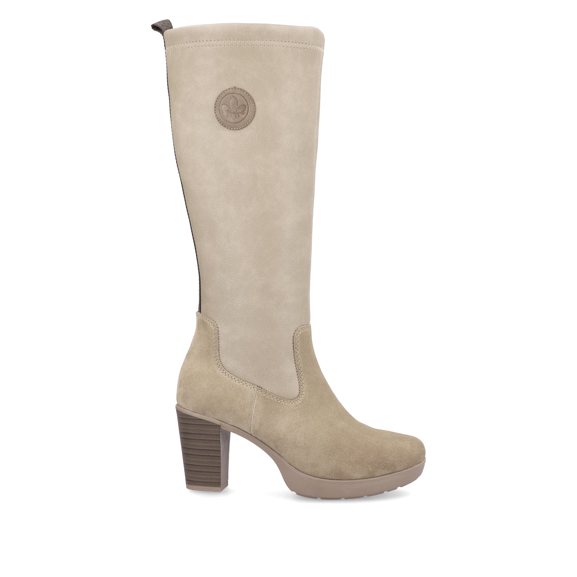 Beige Zip Boots for Women | Rieker Y2255-64