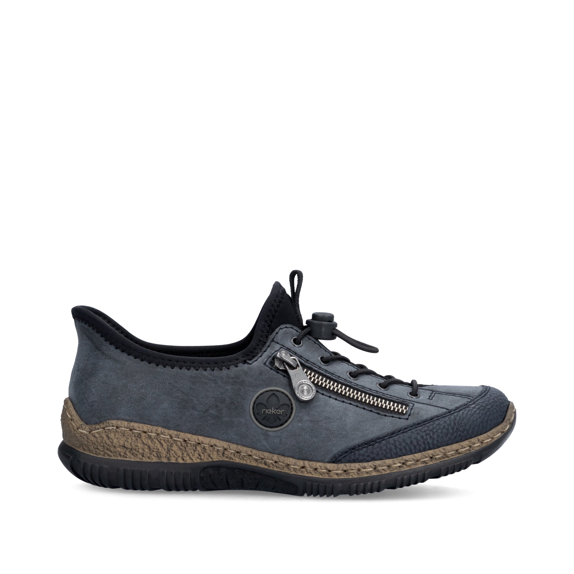 Blue Elasticated Shoes for Women | Rieker N3267-14