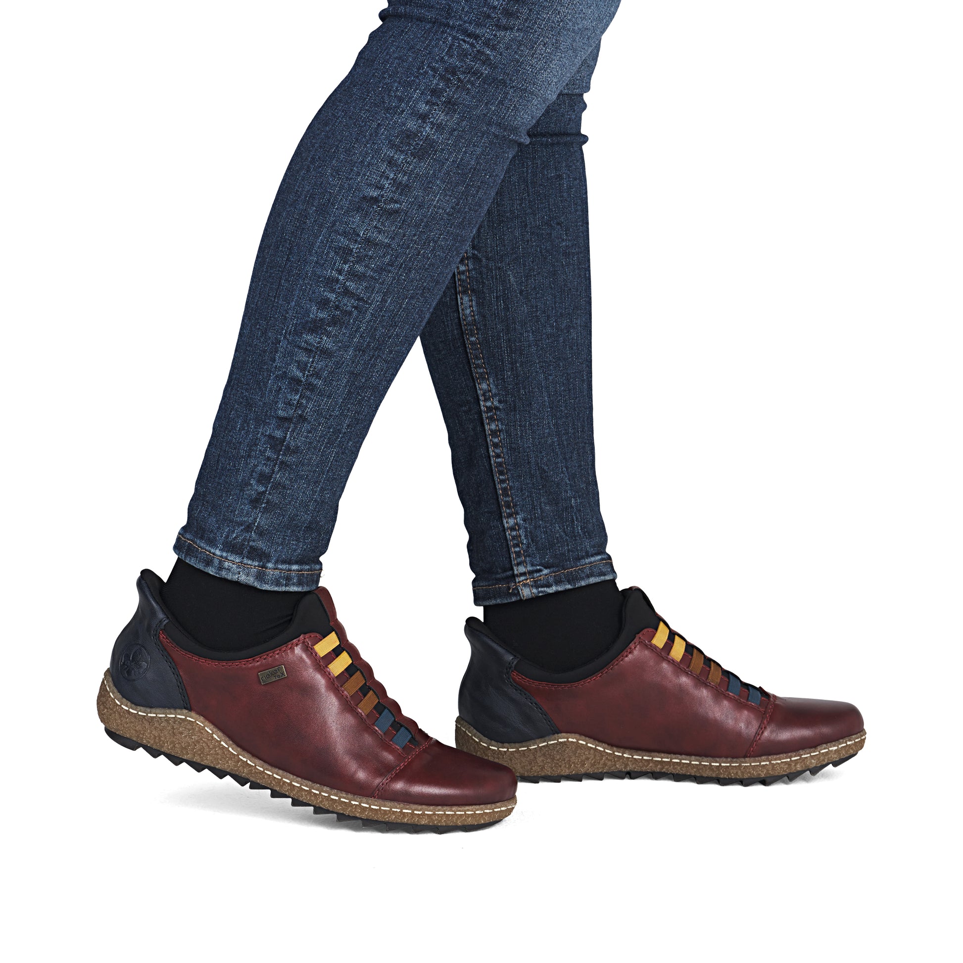 Red Elasticated Shoes for Women | Rieker L7562-35