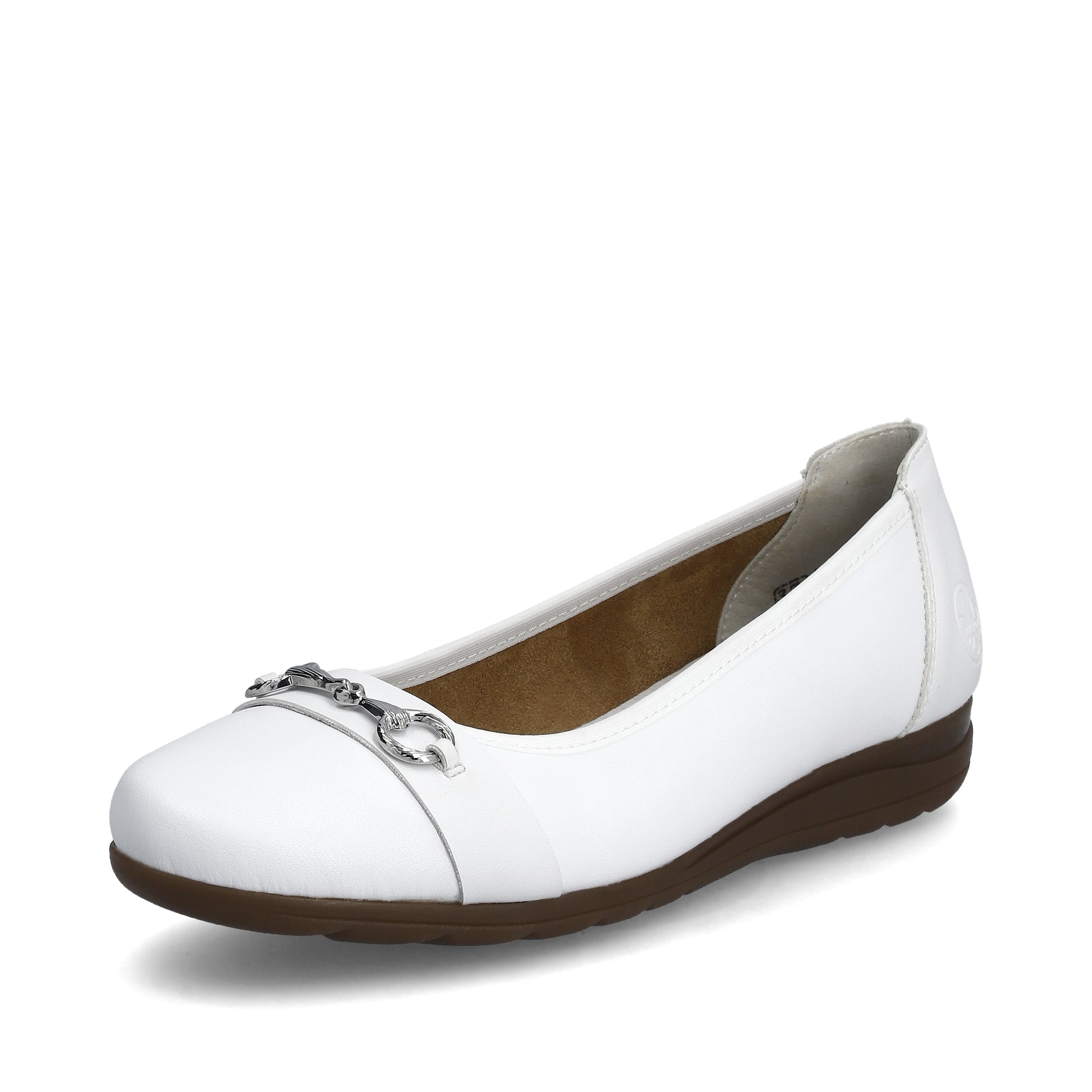 White Slip-On Shoes for Women | Rieker L9360-80