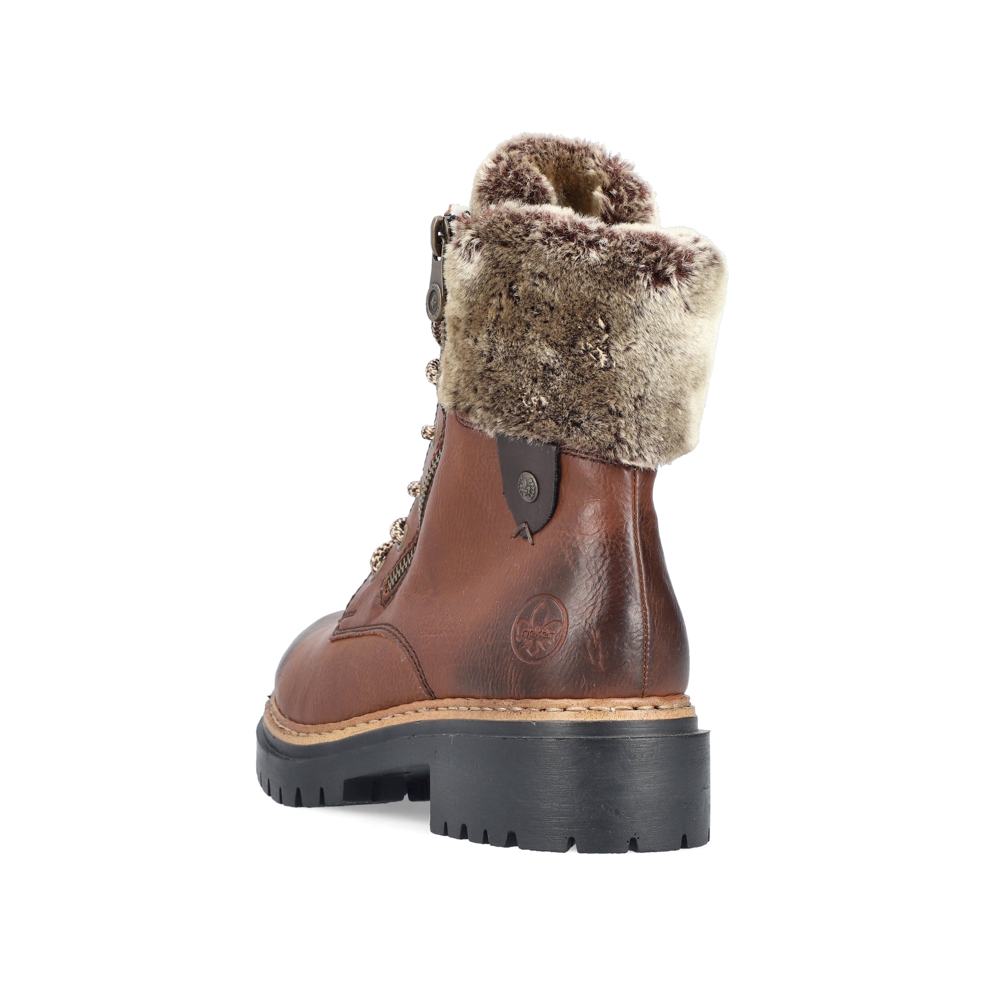 Brown Zip Boots for Women | Rieker 72608-24