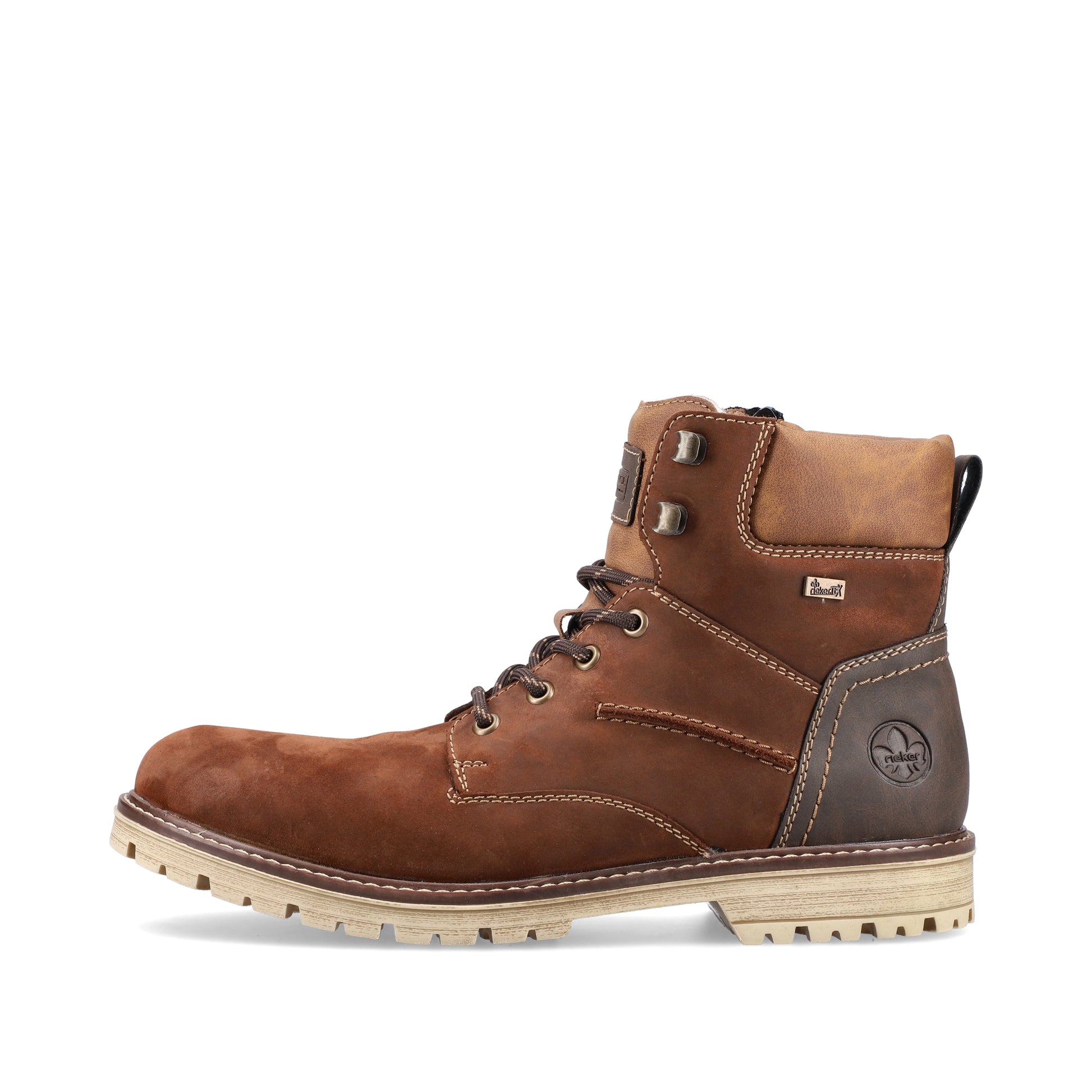 Brown Zip Boots for Men | Rieker F3613-22
