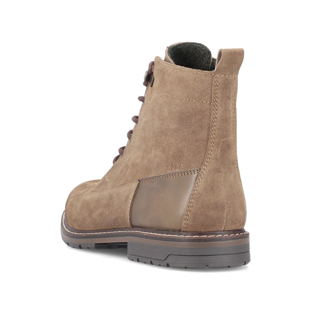 Brown Zip Boots for Men | Rieker 13730-64