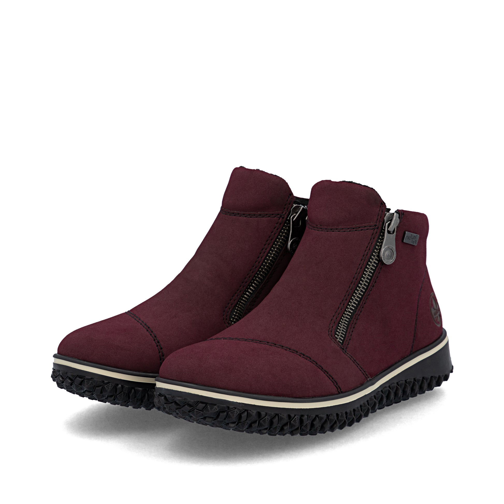 Red Zip Boots for Women | Rieker Z4265-35