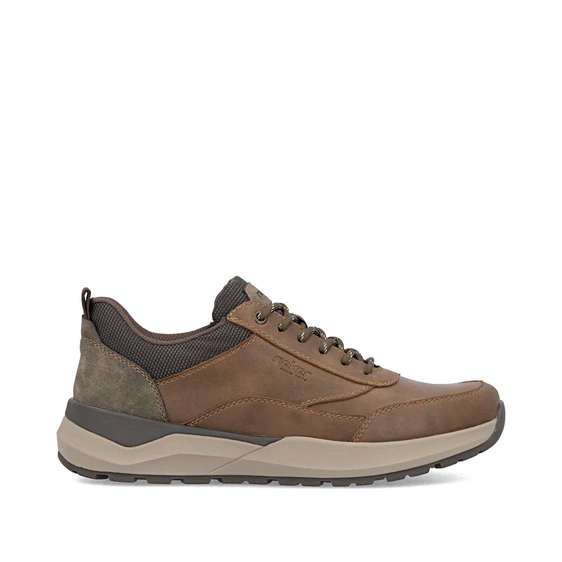 Brown Zip Shoes for Men | Rieker 06000-22
