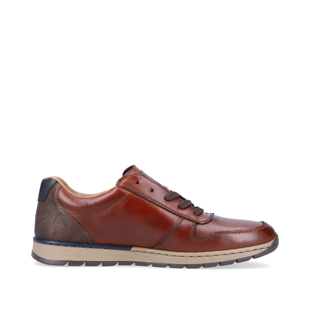 Brown Zip Shoes for Men | Rieker B2112-25