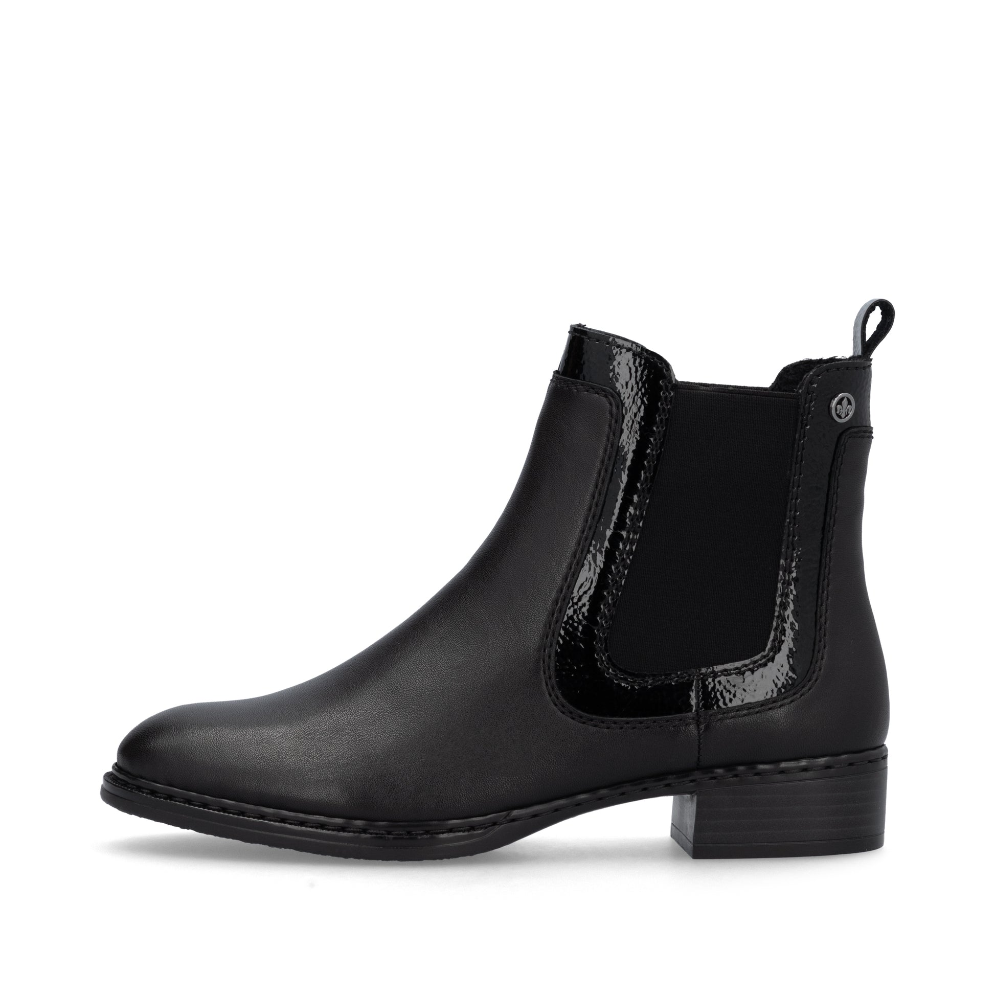 Black Elasticated Boots for Women | Rieker 73457-00