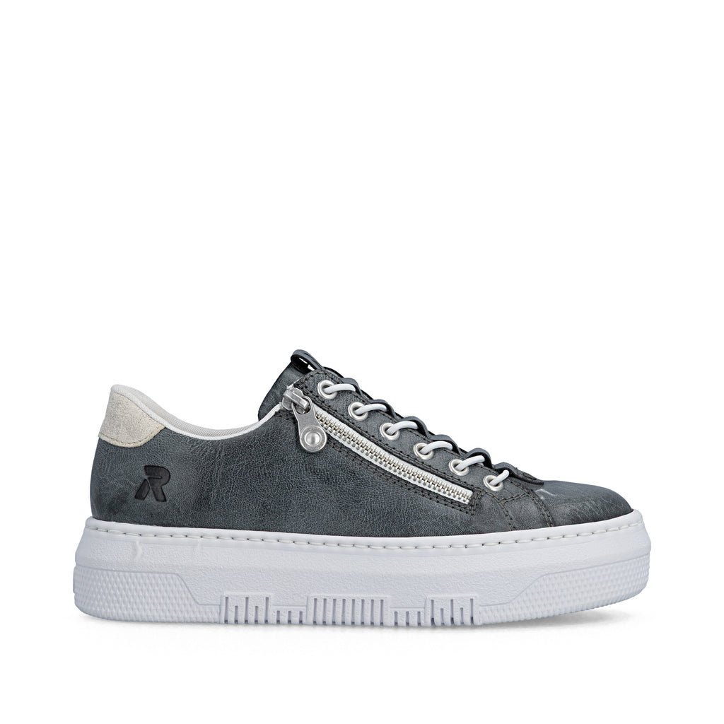 Blue Zip Shoes for Women | Rieker M1953-14