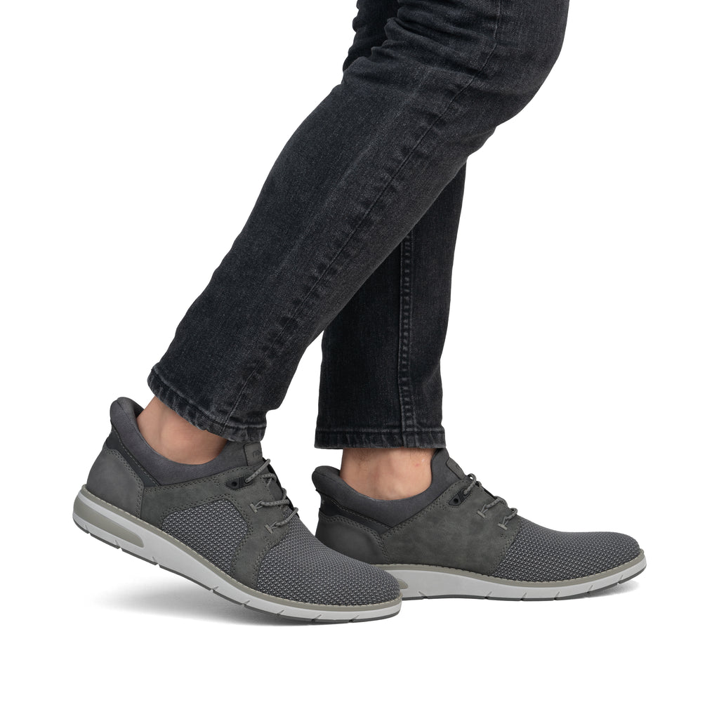 Grey Elasticated Shoes for Men | Rieker 11358-42