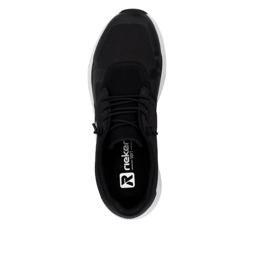 Black Elasticated Shoes for Women | Rieker M9000-00