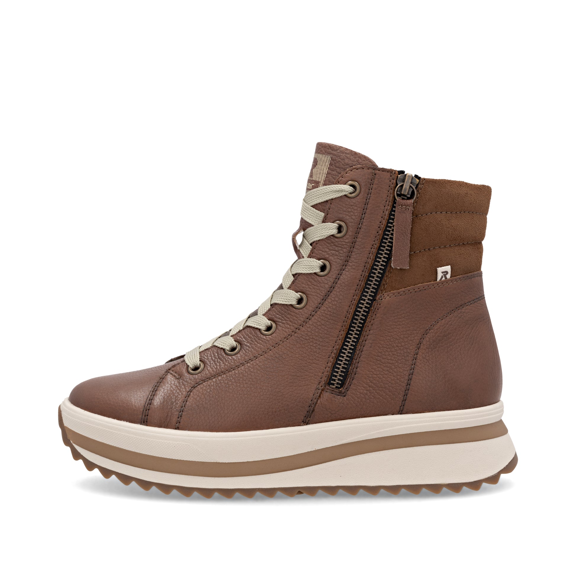 Brown Zip Boots for Women | Rieker W3870-24