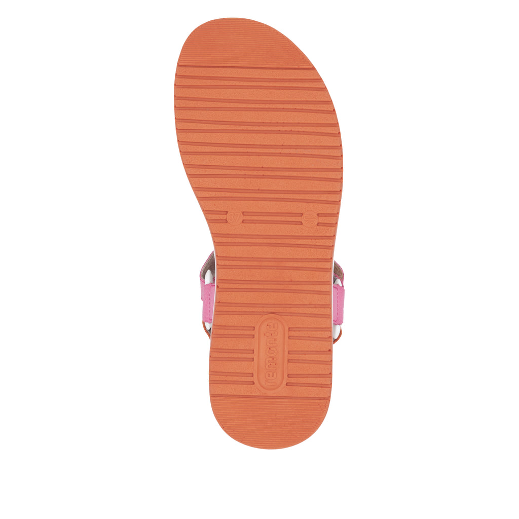 Pink Hook & Loop Sandals for Women | Remonte D1J57-31
