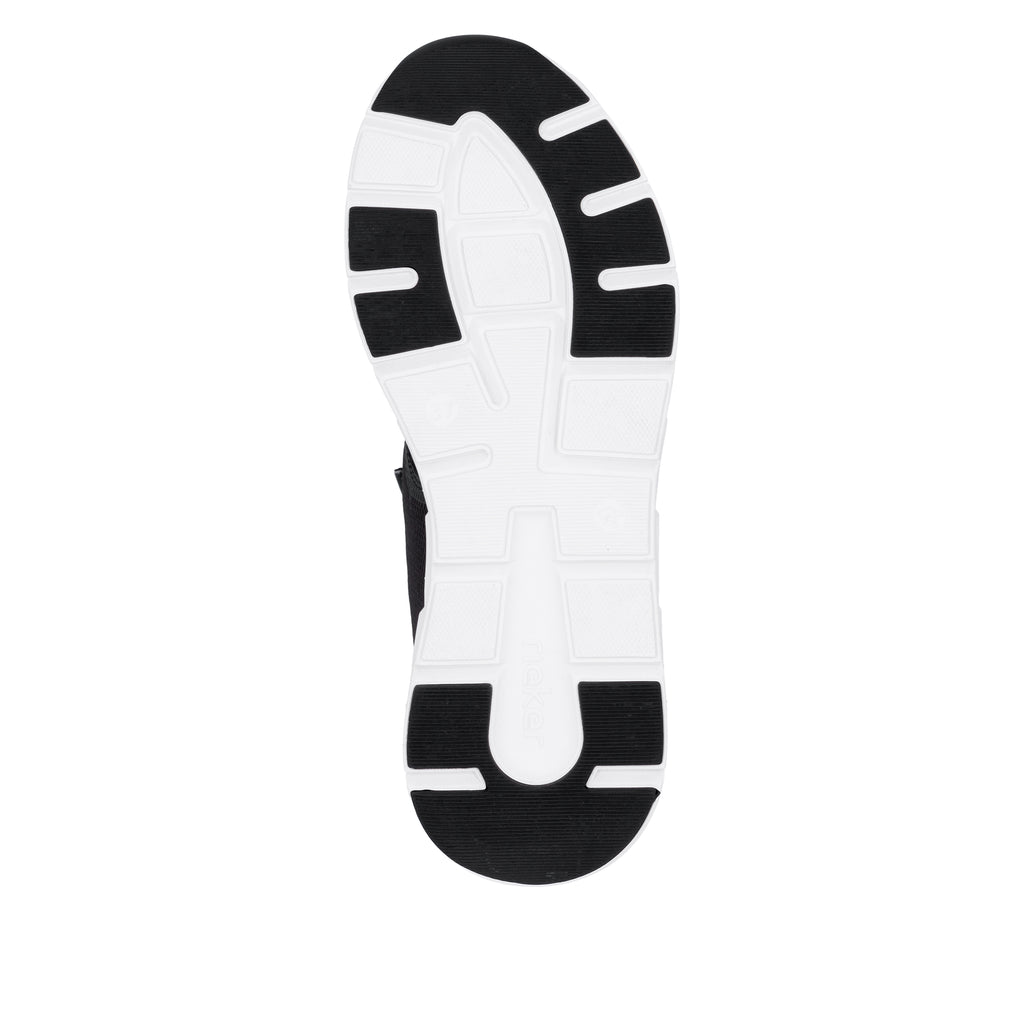 Black Elasticated Shoes for Women | Rieker M9000-00