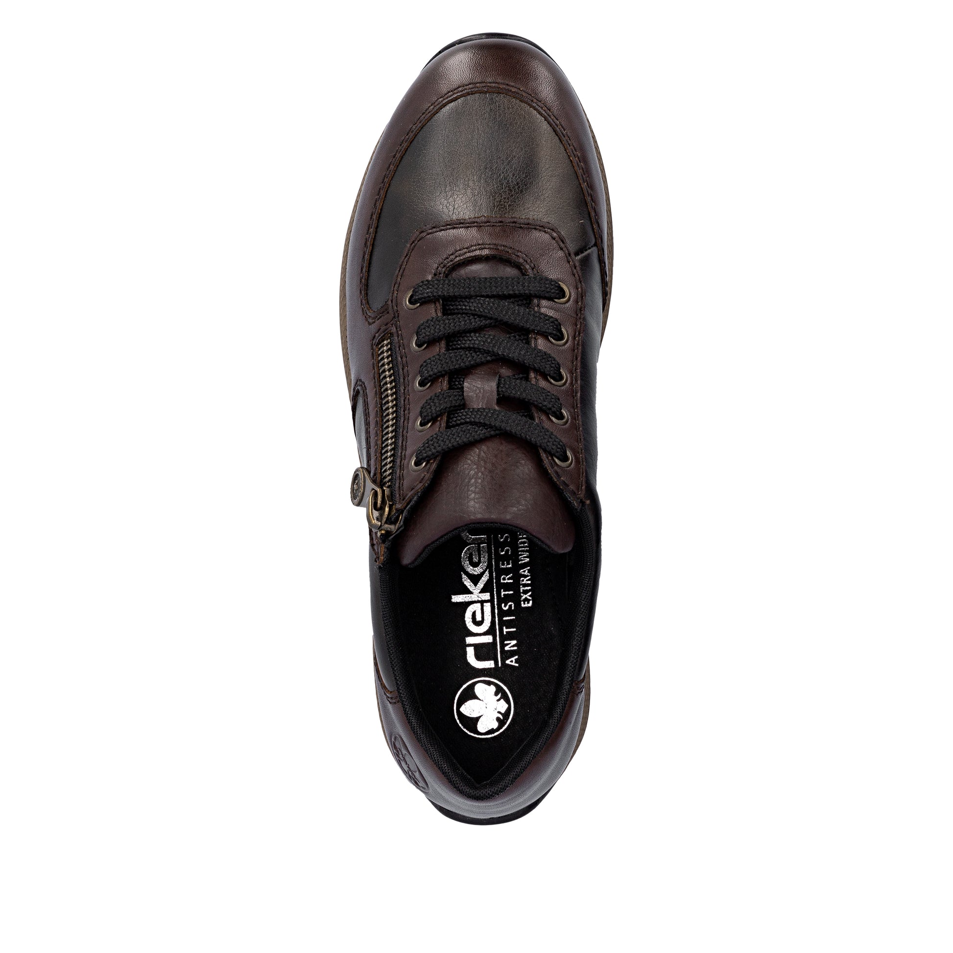 Brown Zip Shoes for Women | Rieker N1112-25