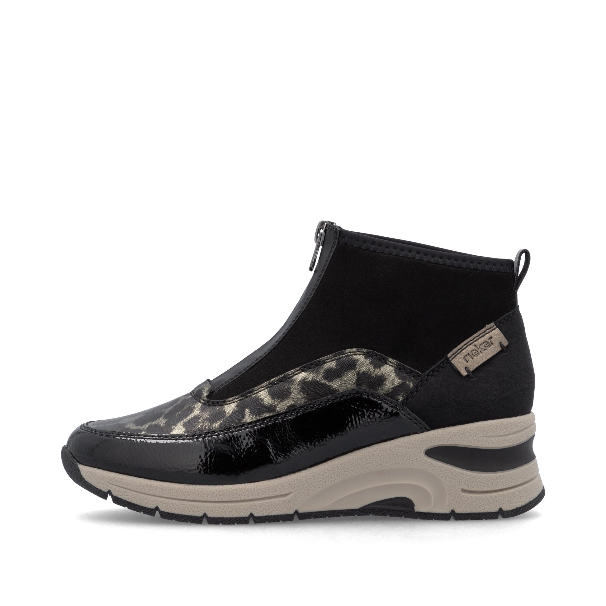 Black Zip Boots for Women | Rieker N9362-00