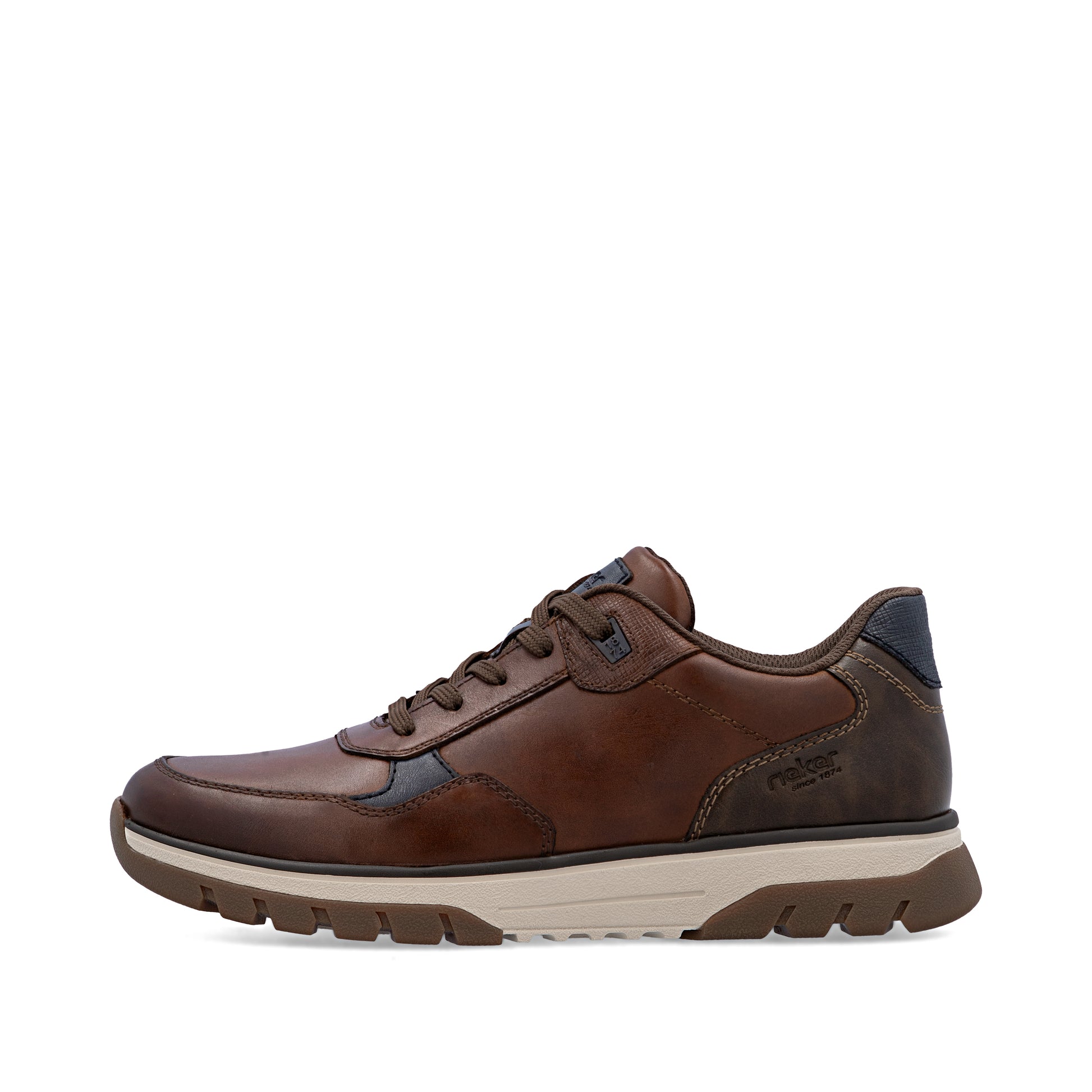 Brown Zip Shoes for Men | Rieker B9301-25
