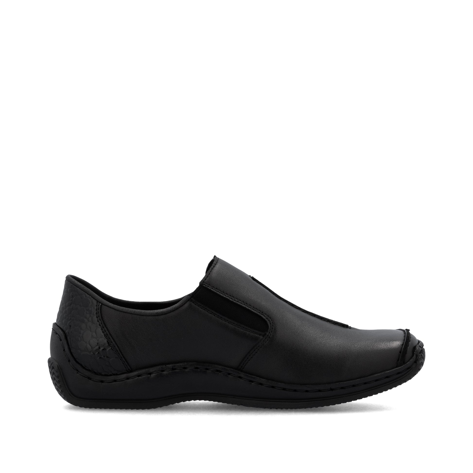 Black Elasticated Shoes for Women | Rieker L1777-00