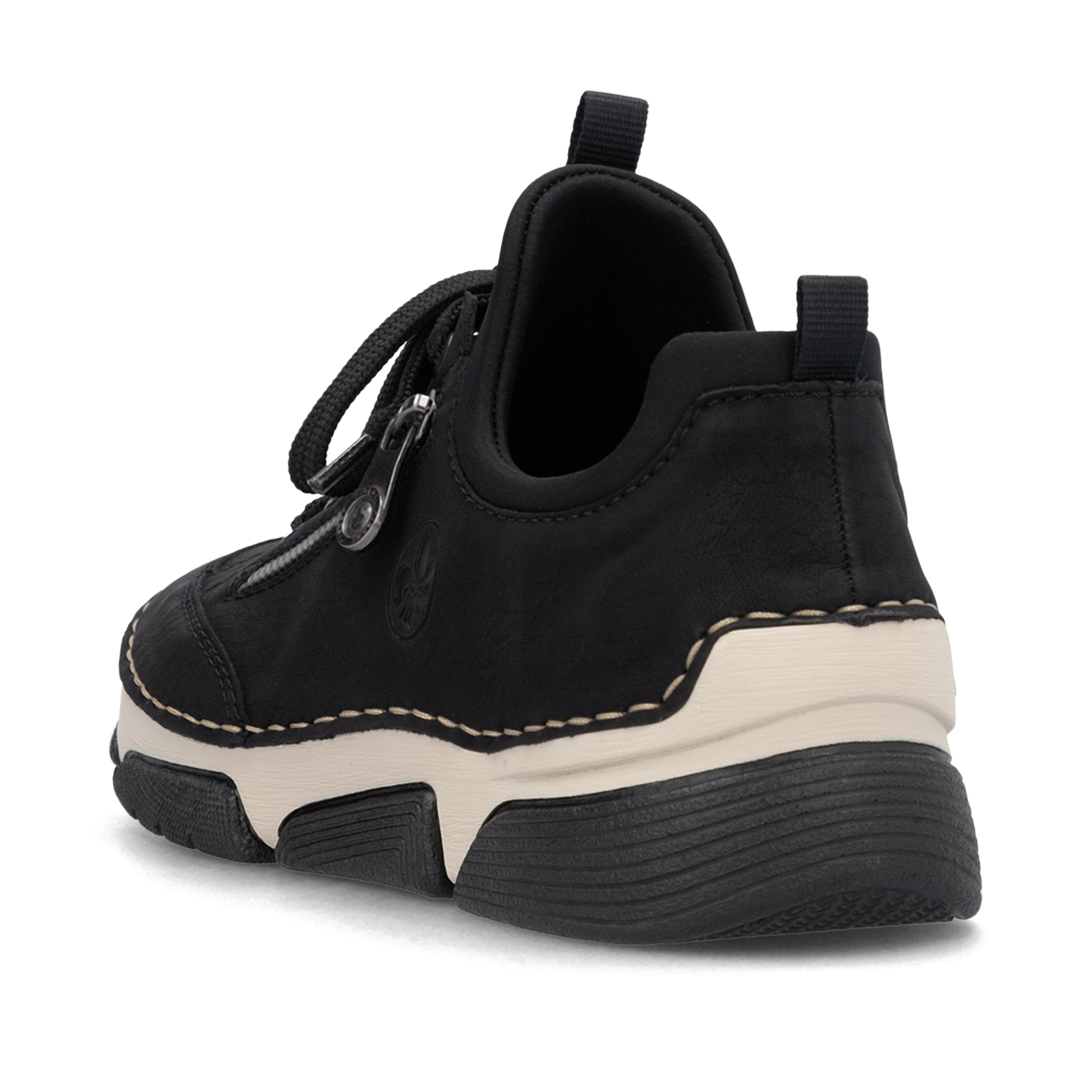 Black Elasticated Shoes for Women | Rieker 45973-00