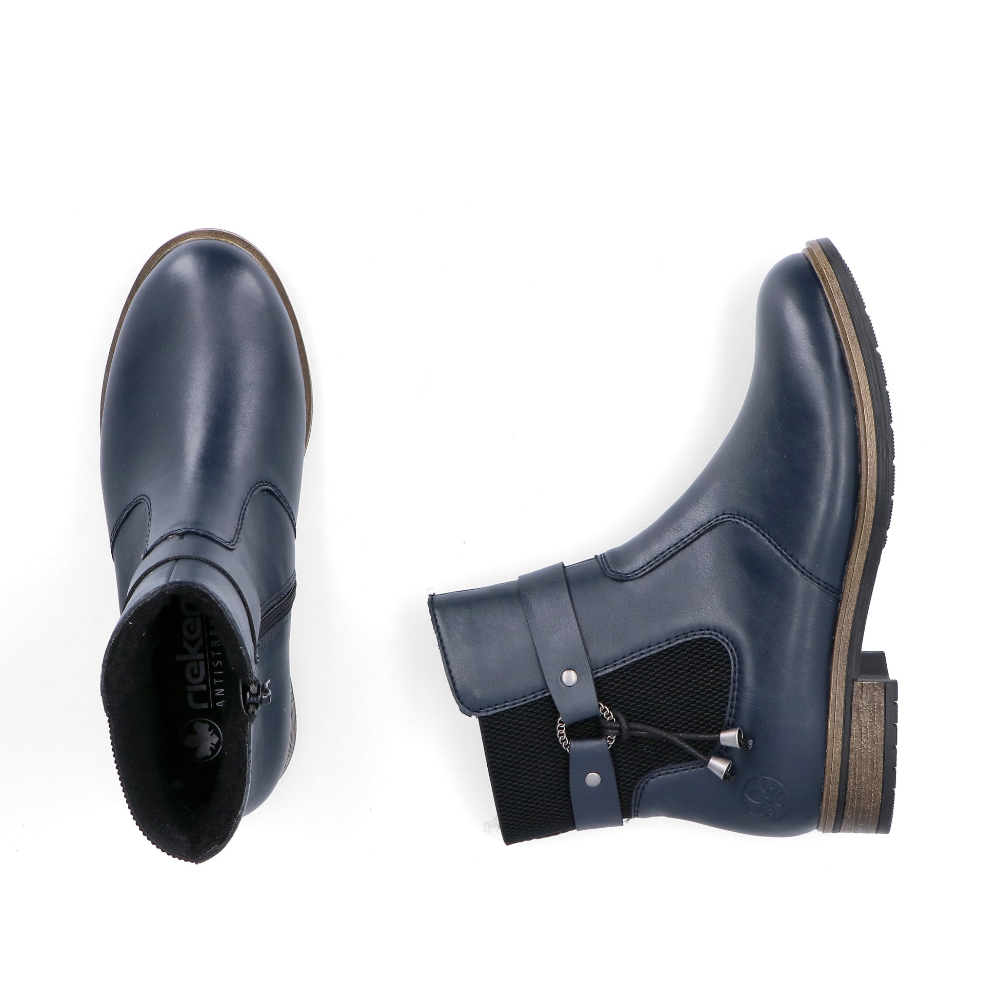 Blue Zip Boots for Women | Rieker 72258-14
