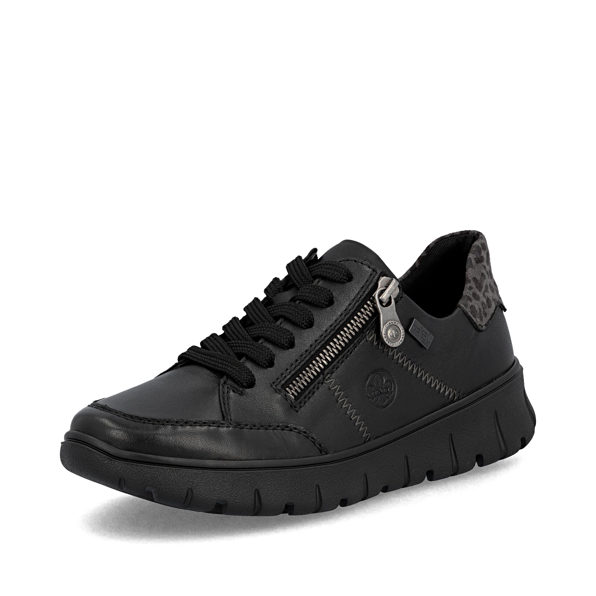 Black Zip Shoes for Women | Rieker N1301-01