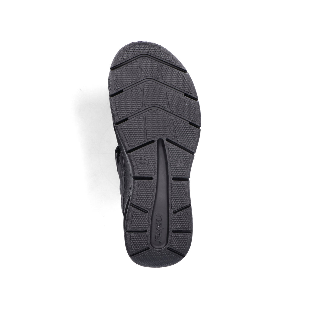 Black Hook & Loop Sandals for Women | Rieker 67666-00