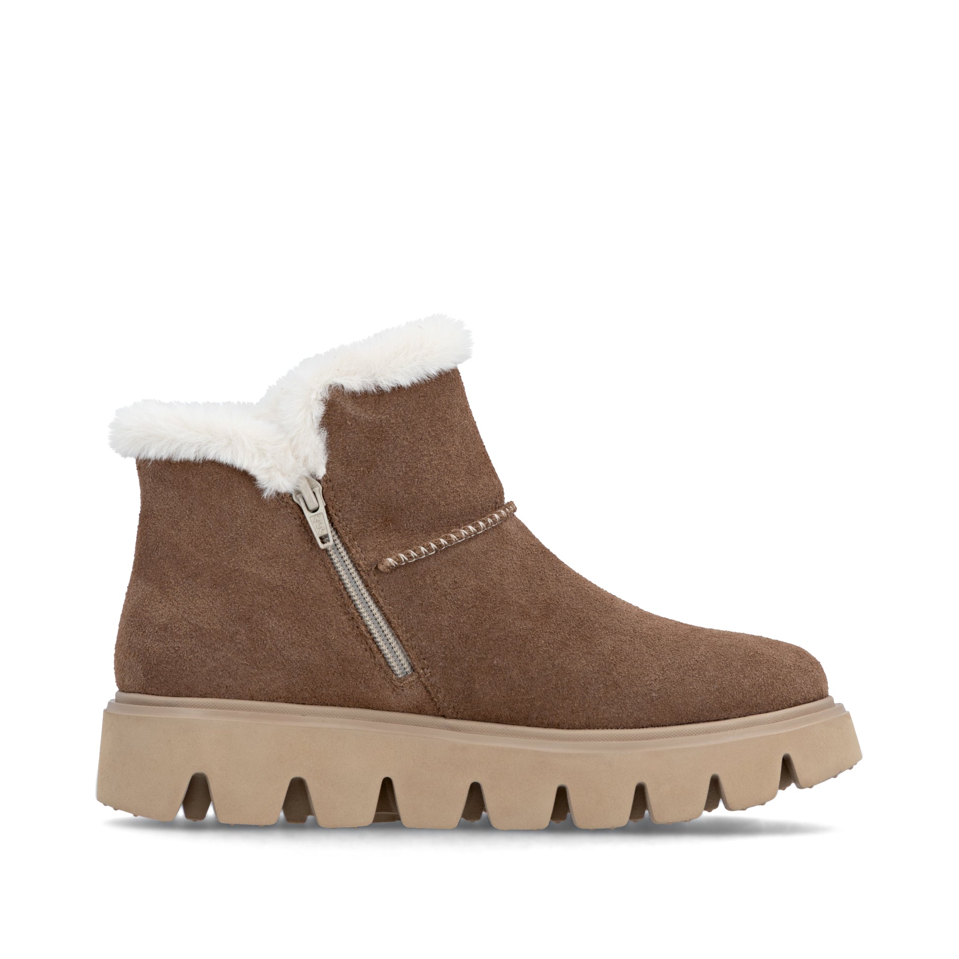 Brown Zip Boots for Women | Rieker Sport W2071-20
